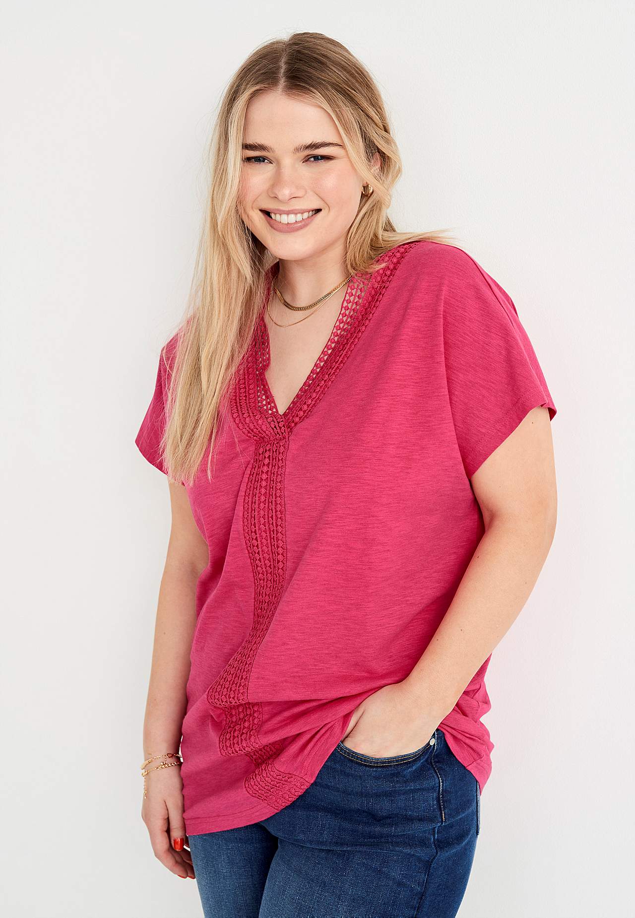 Short-sleeved jersey tuniq