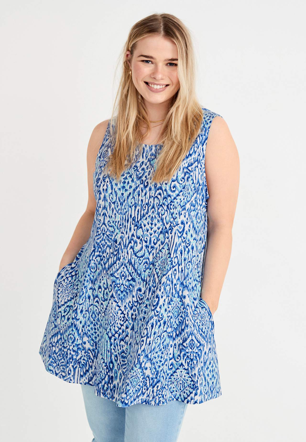 Sleeveless tunic with pockets Sofi