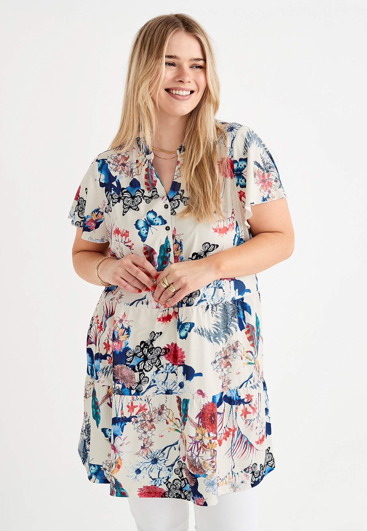 Patterned tunic