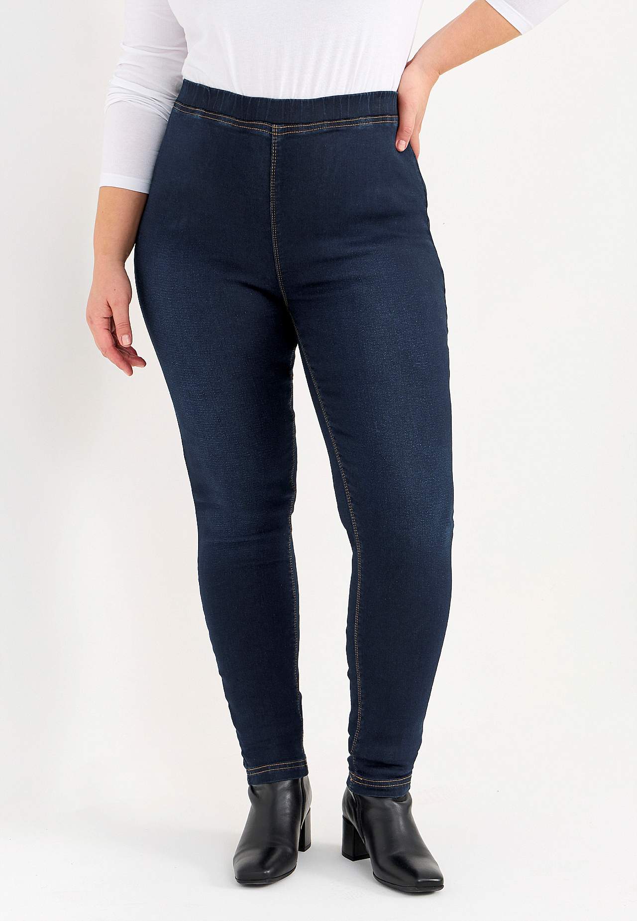 Denim leggings