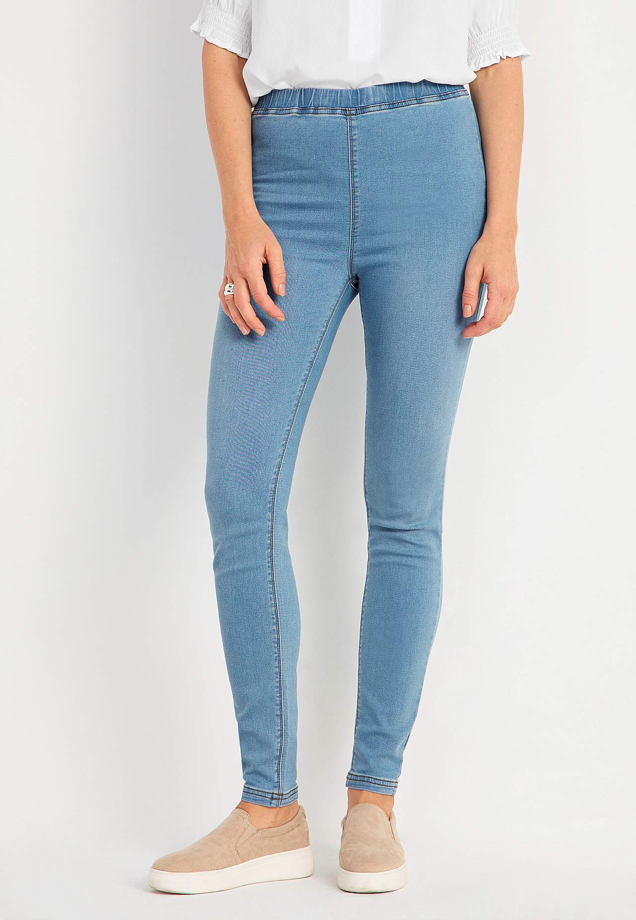 Denim leggings