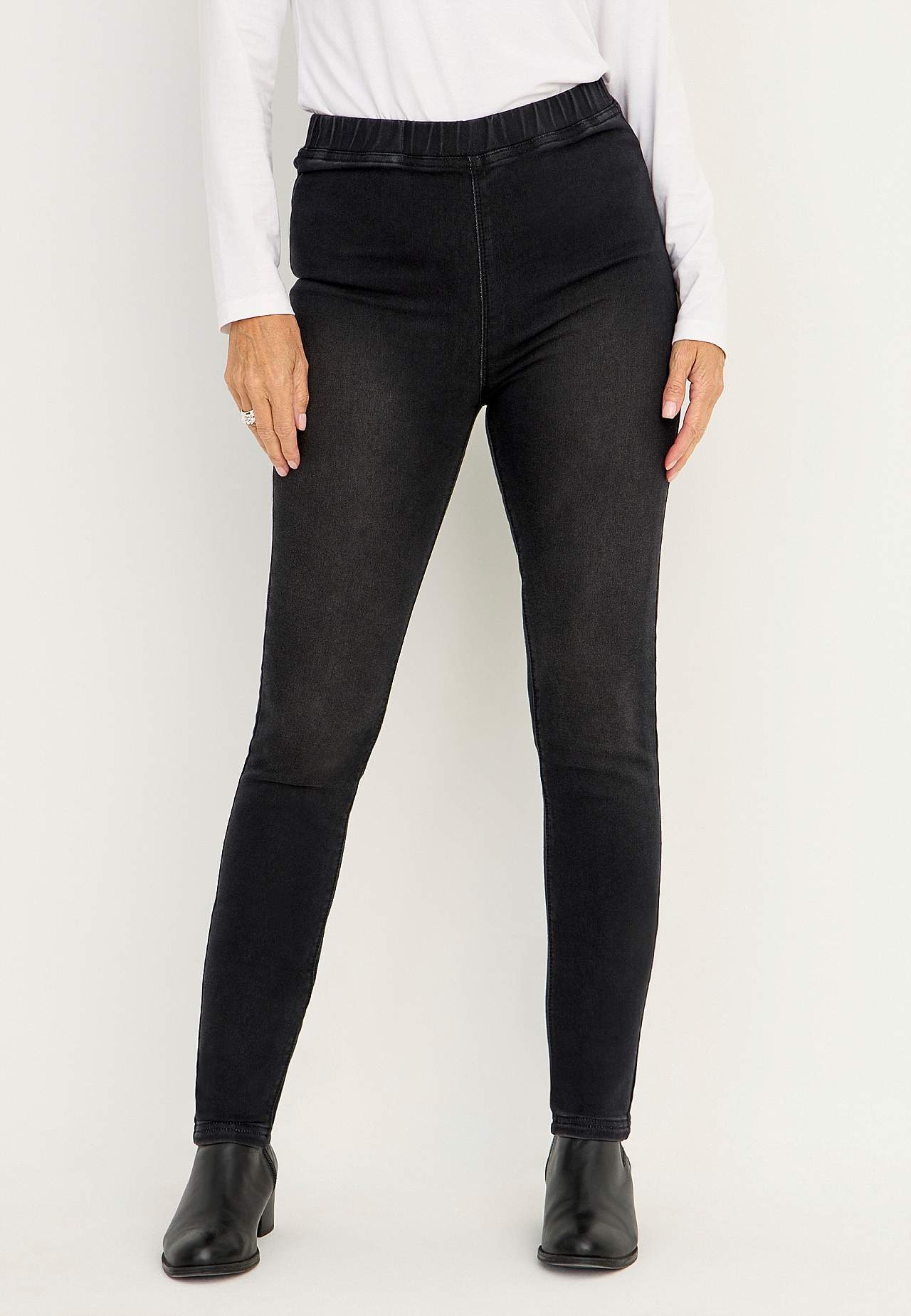 Denim leggings