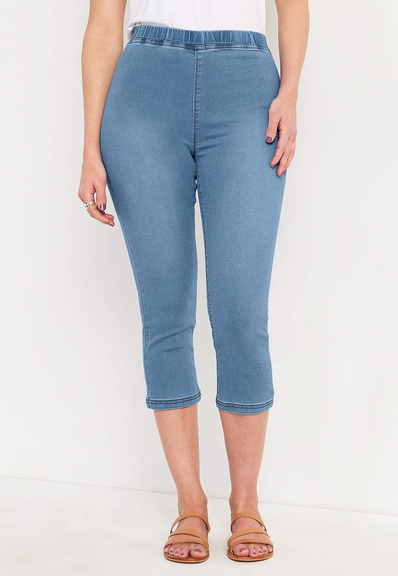 Capri leggings in denim