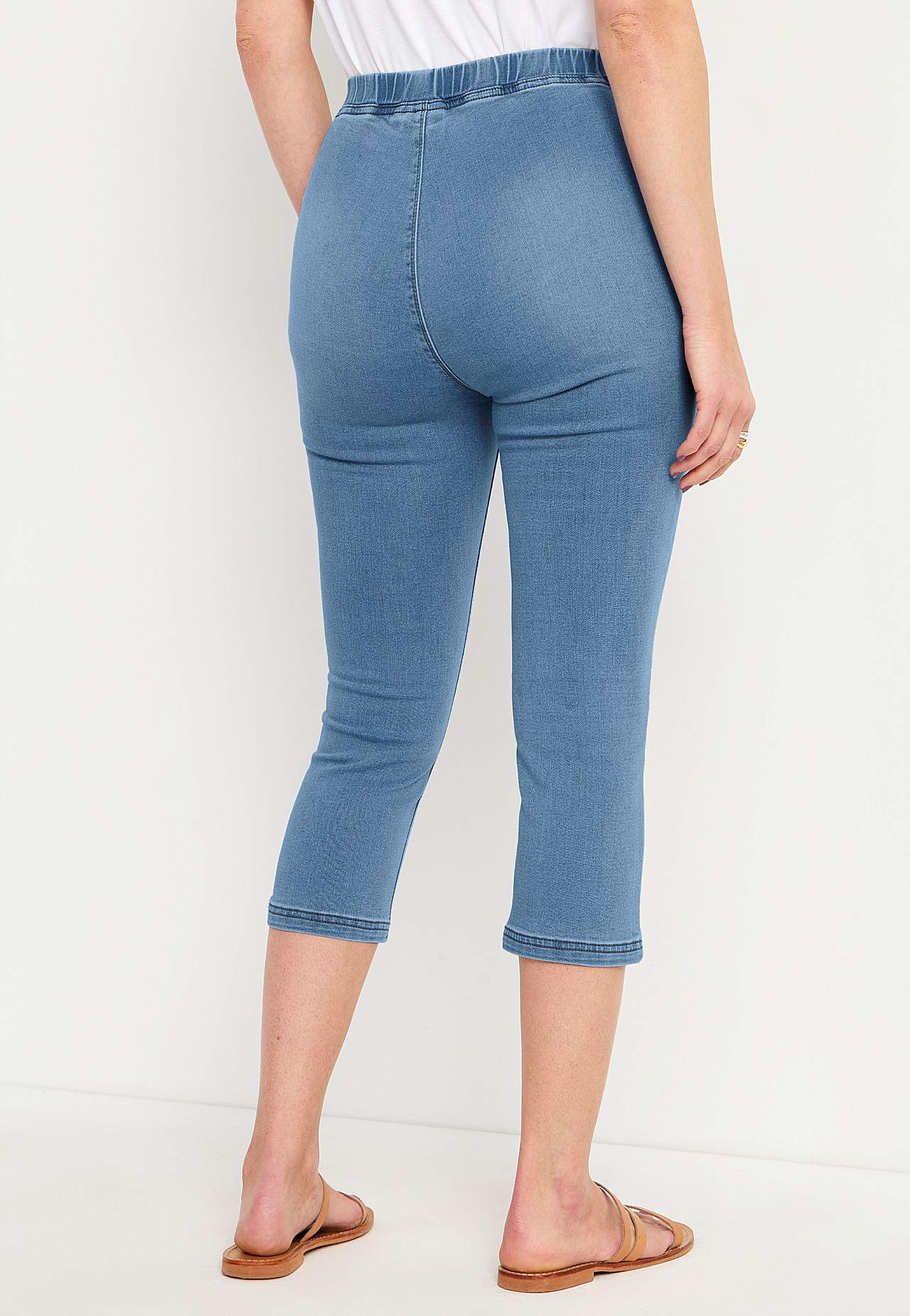 Capri leggings in denim