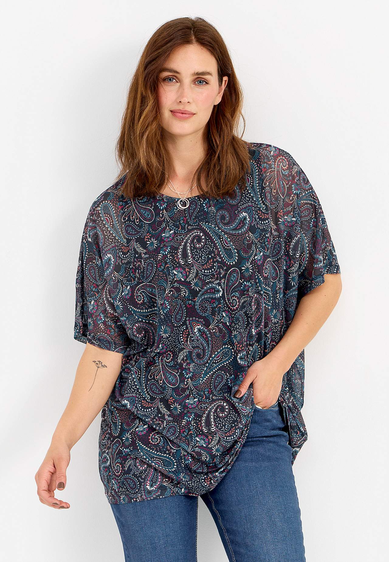 Tunic top in mesh