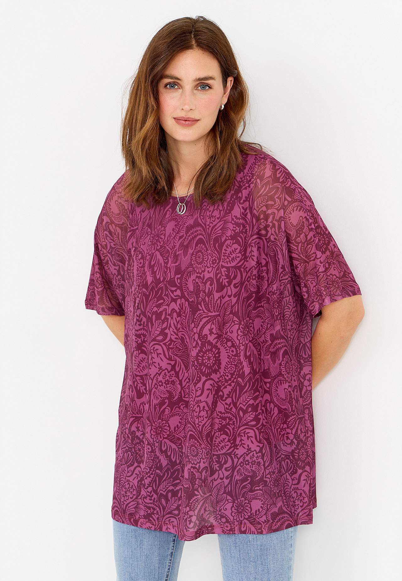 Tunic top in mesh