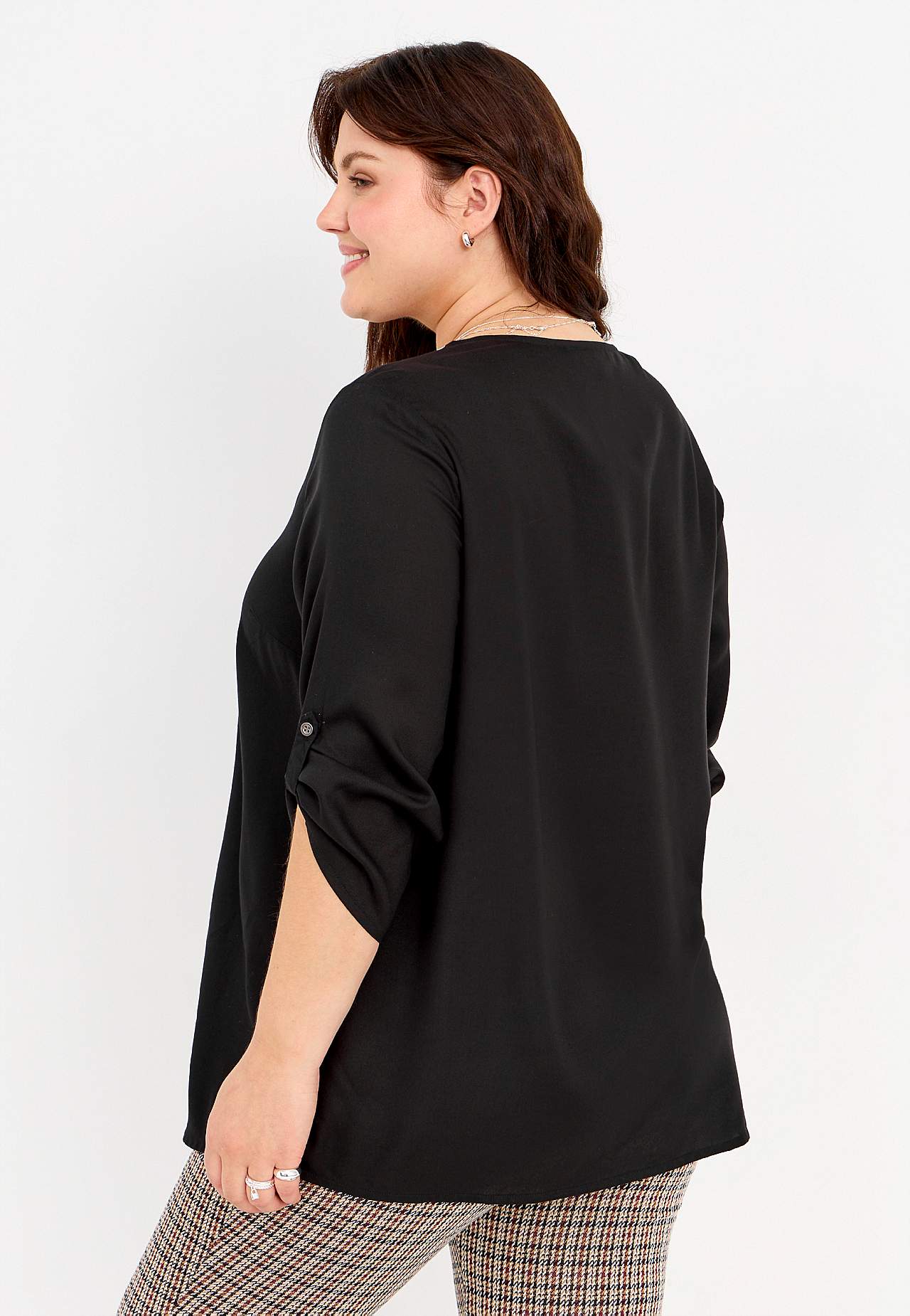 V-neck tunic in two lengths