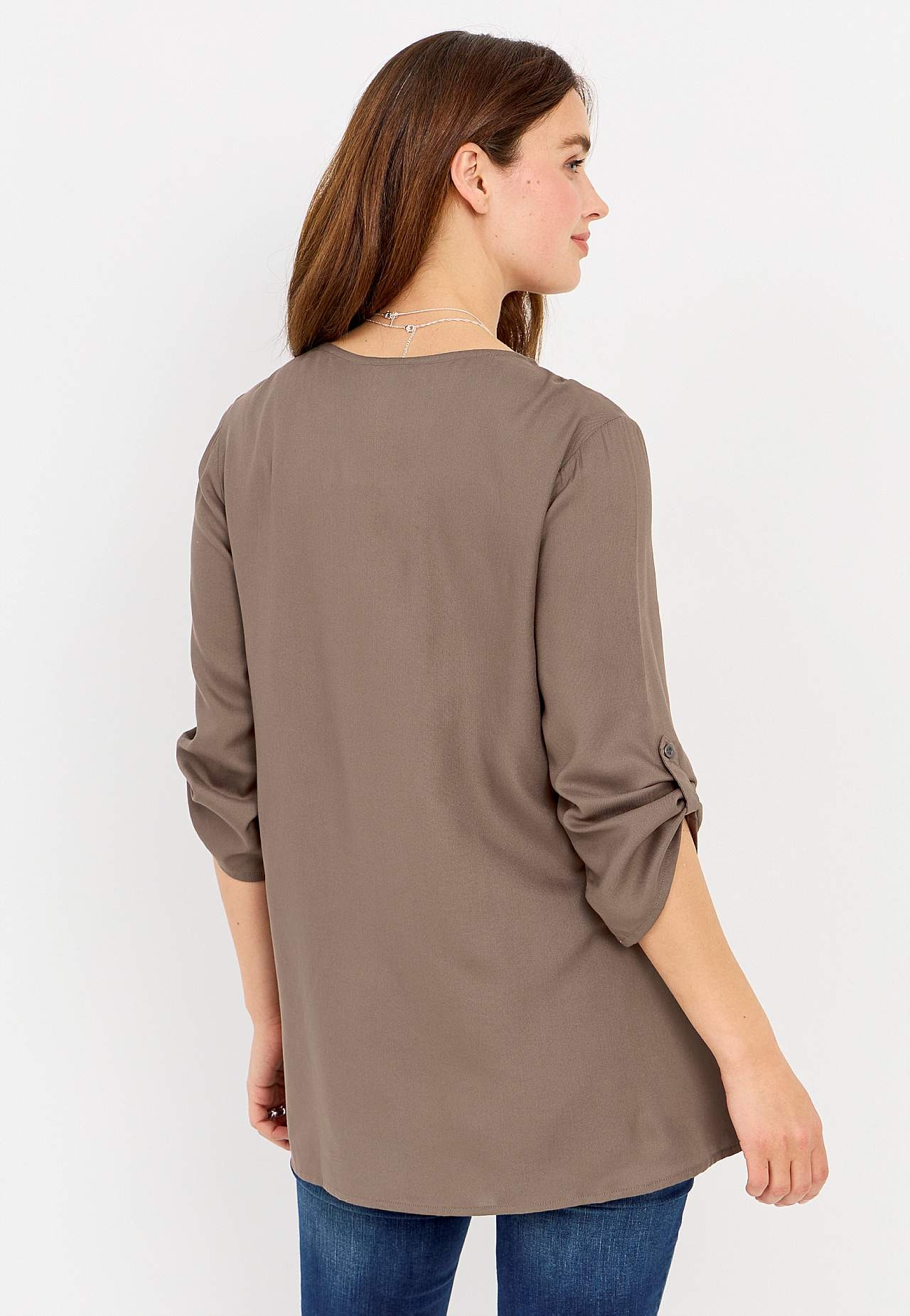 V-neck tunic in two lengths