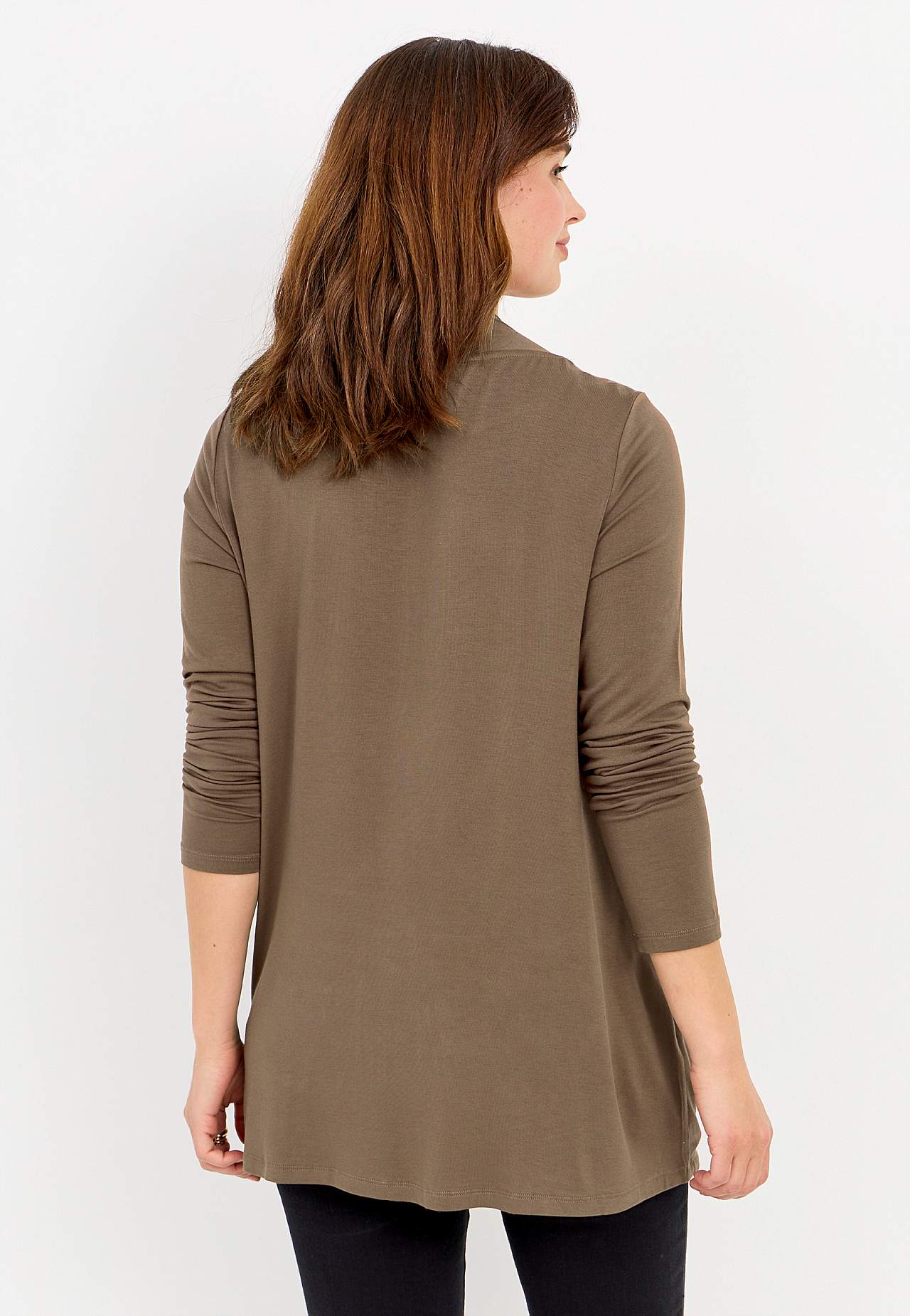 Long-sleeved 2-in-1 top