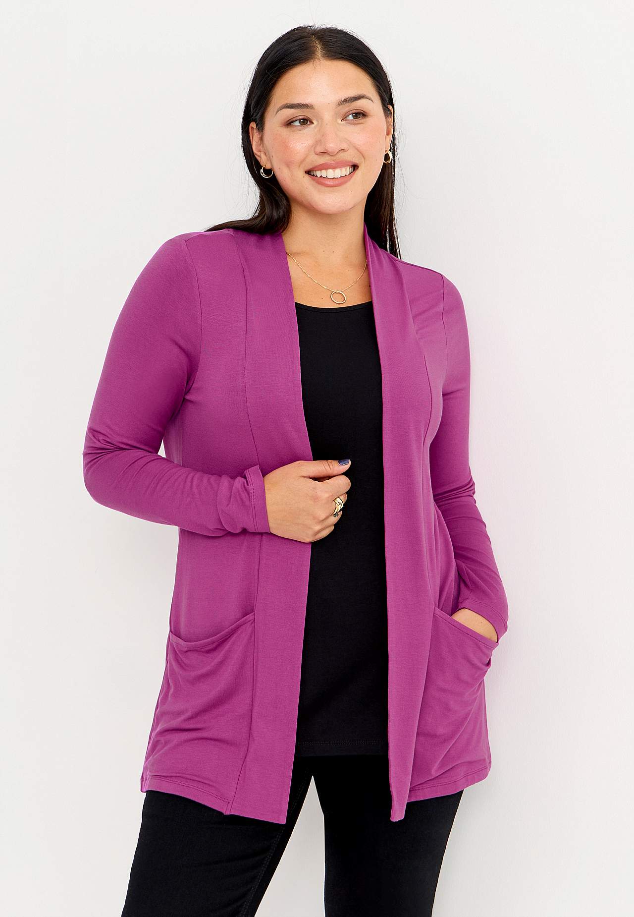 Long-sleeved 2-in-1 top