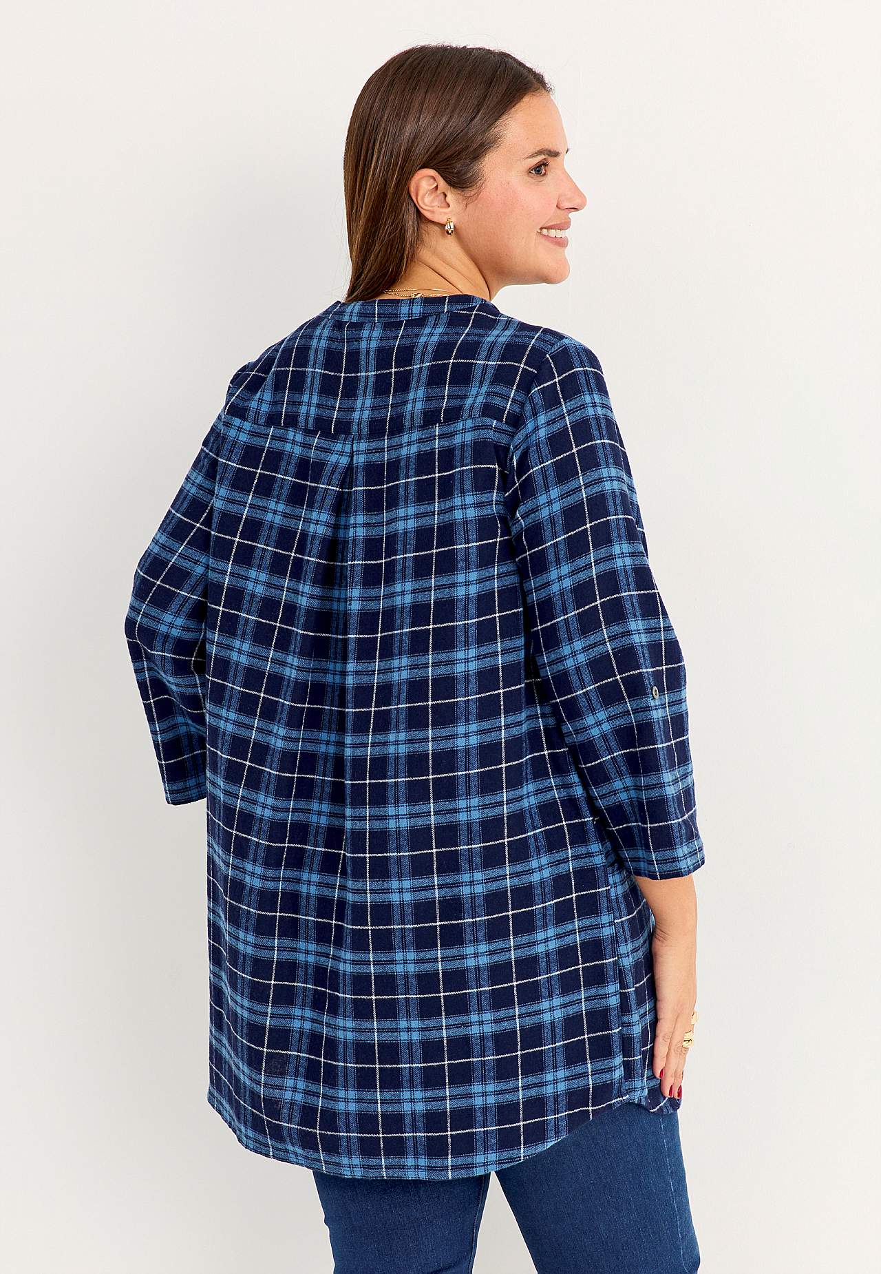 Checked tunic in flannel Christine