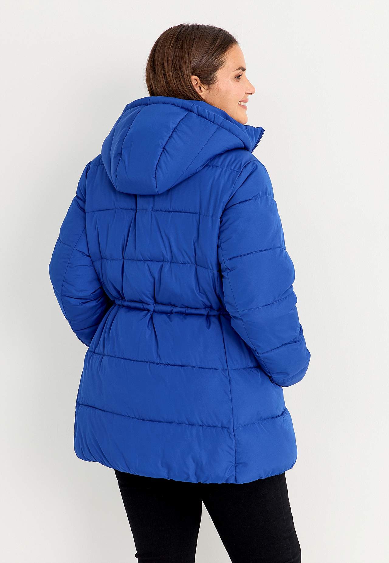 Warm-lined jacket with hood
