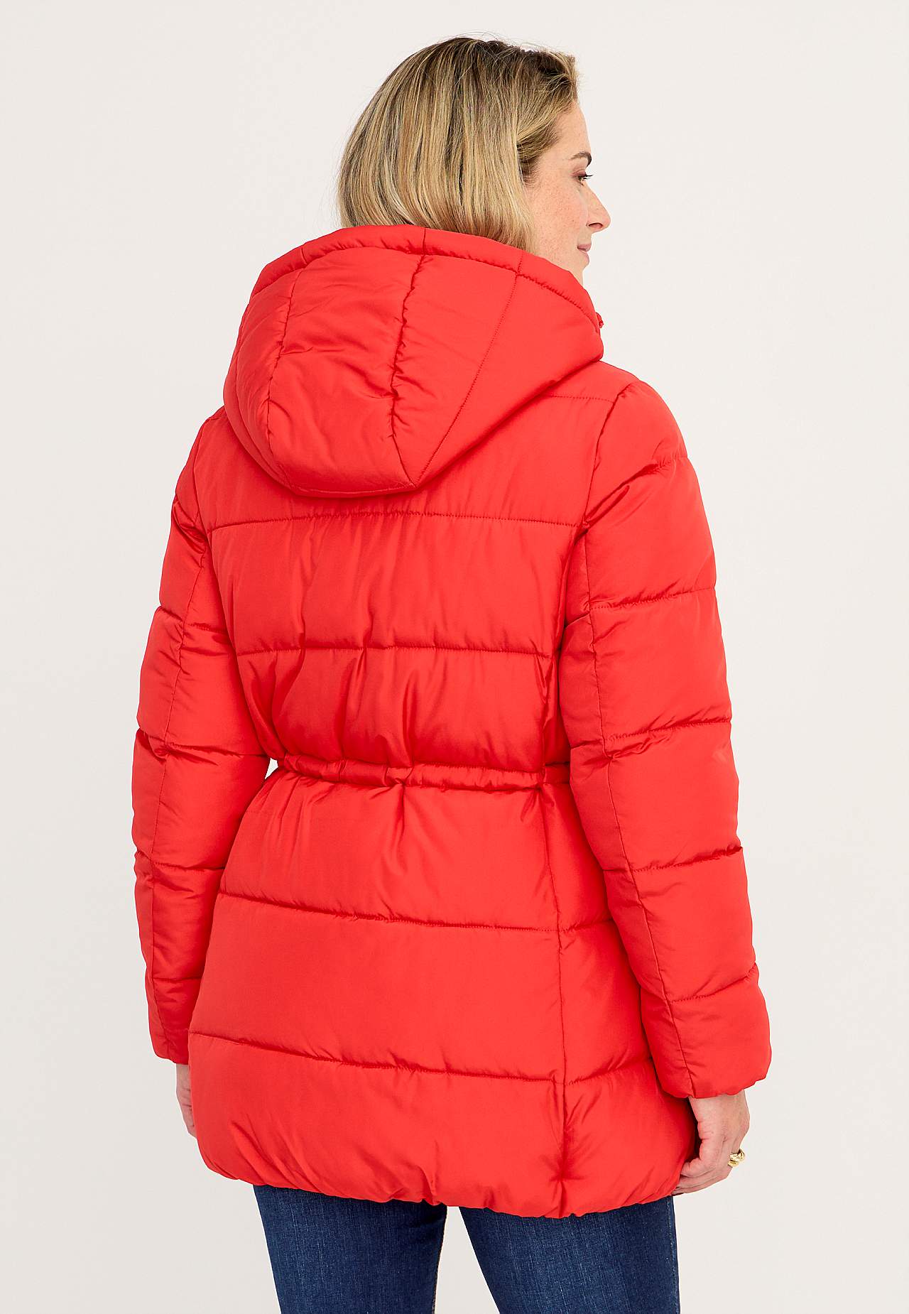 Warm-lined jacket with hood