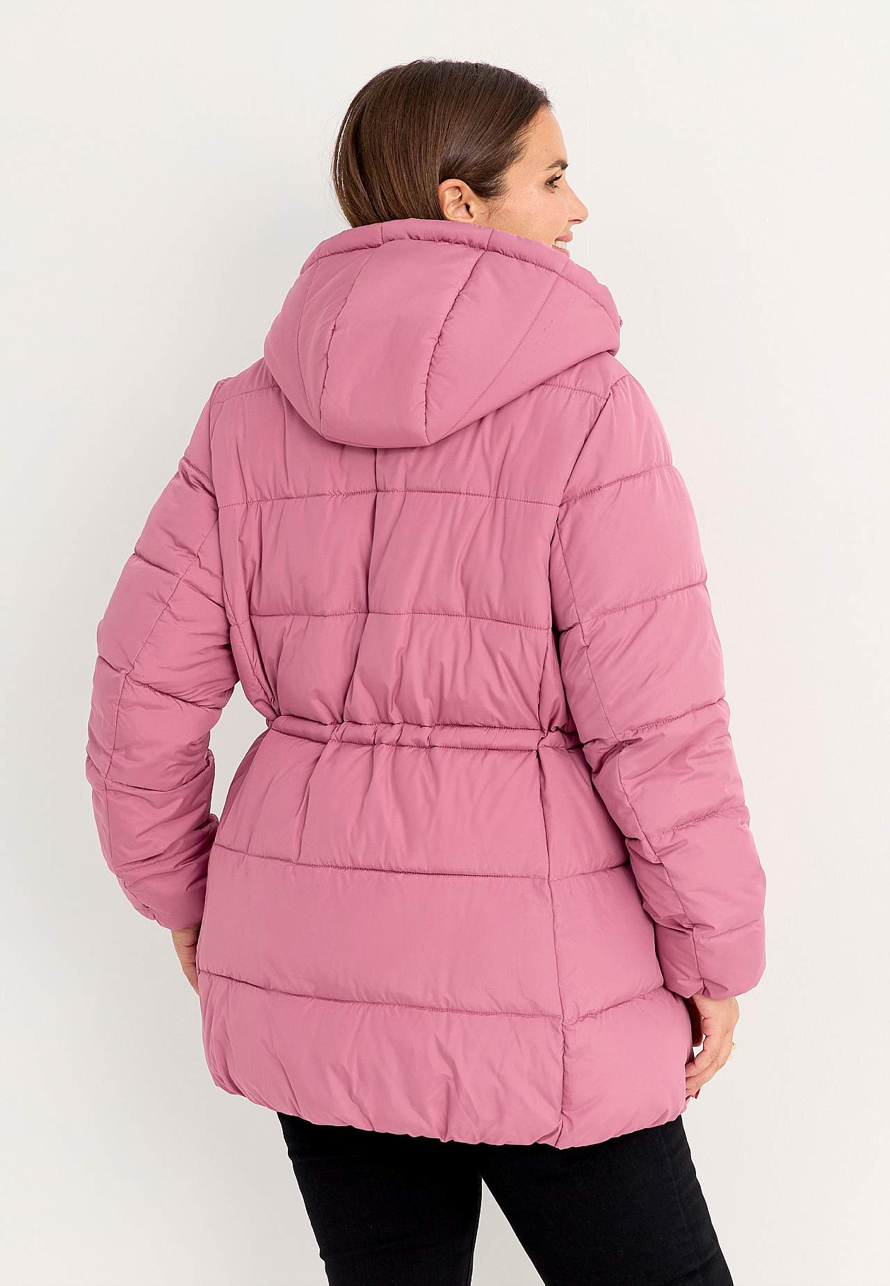 Warm-lined jacket with hood