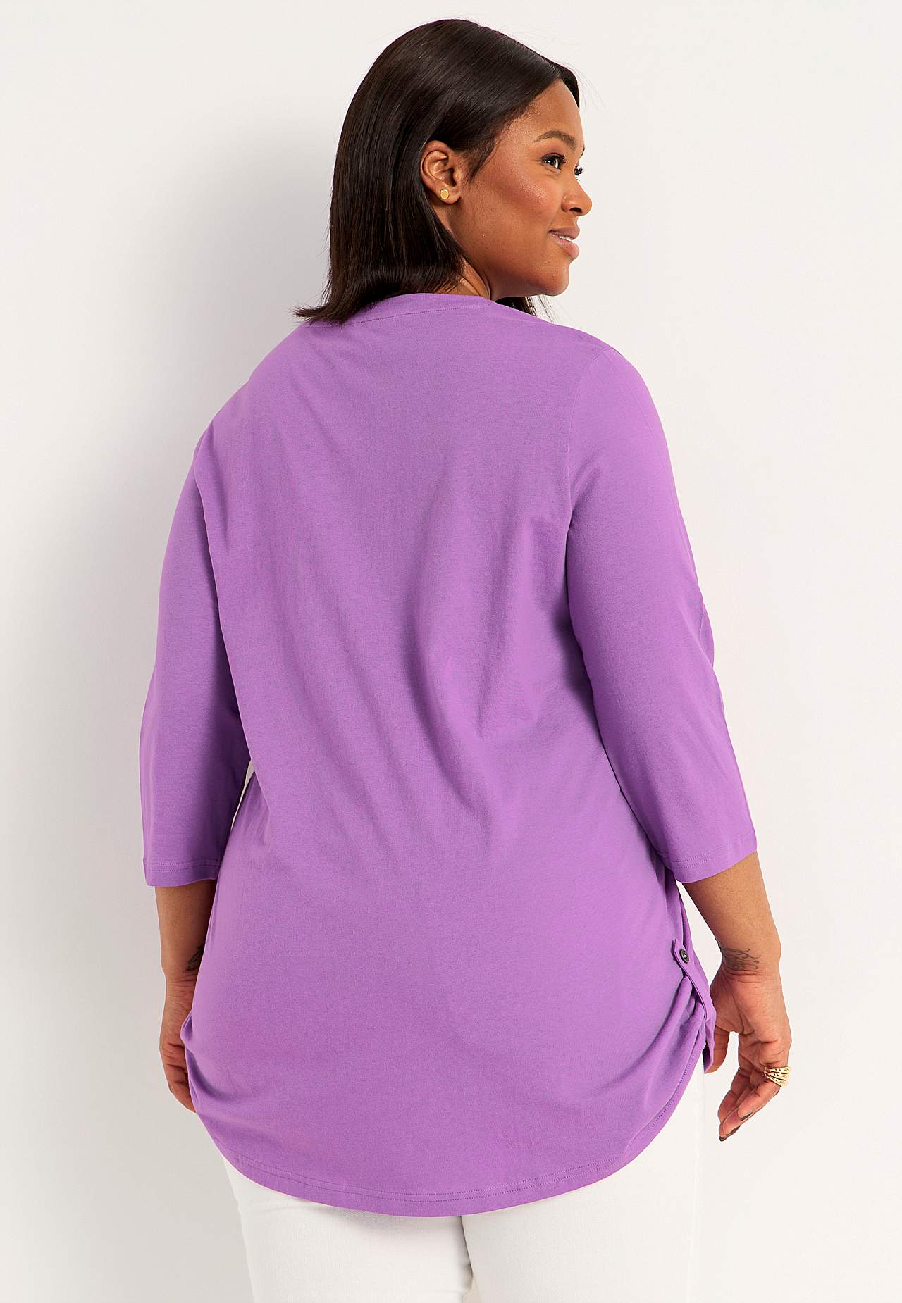 Jersey tuniq with 3/4 sleeve 2-pack