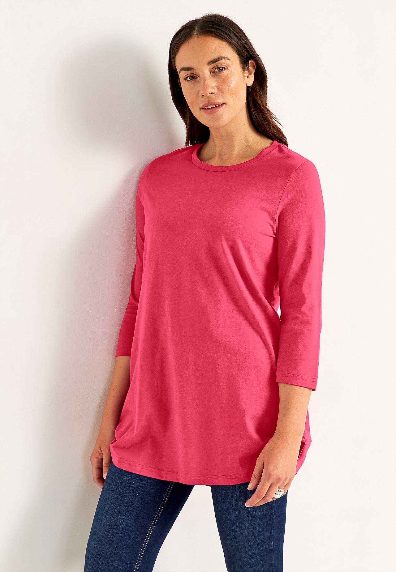 Jersey tuniq with 3/4 sleeve 2-pack
