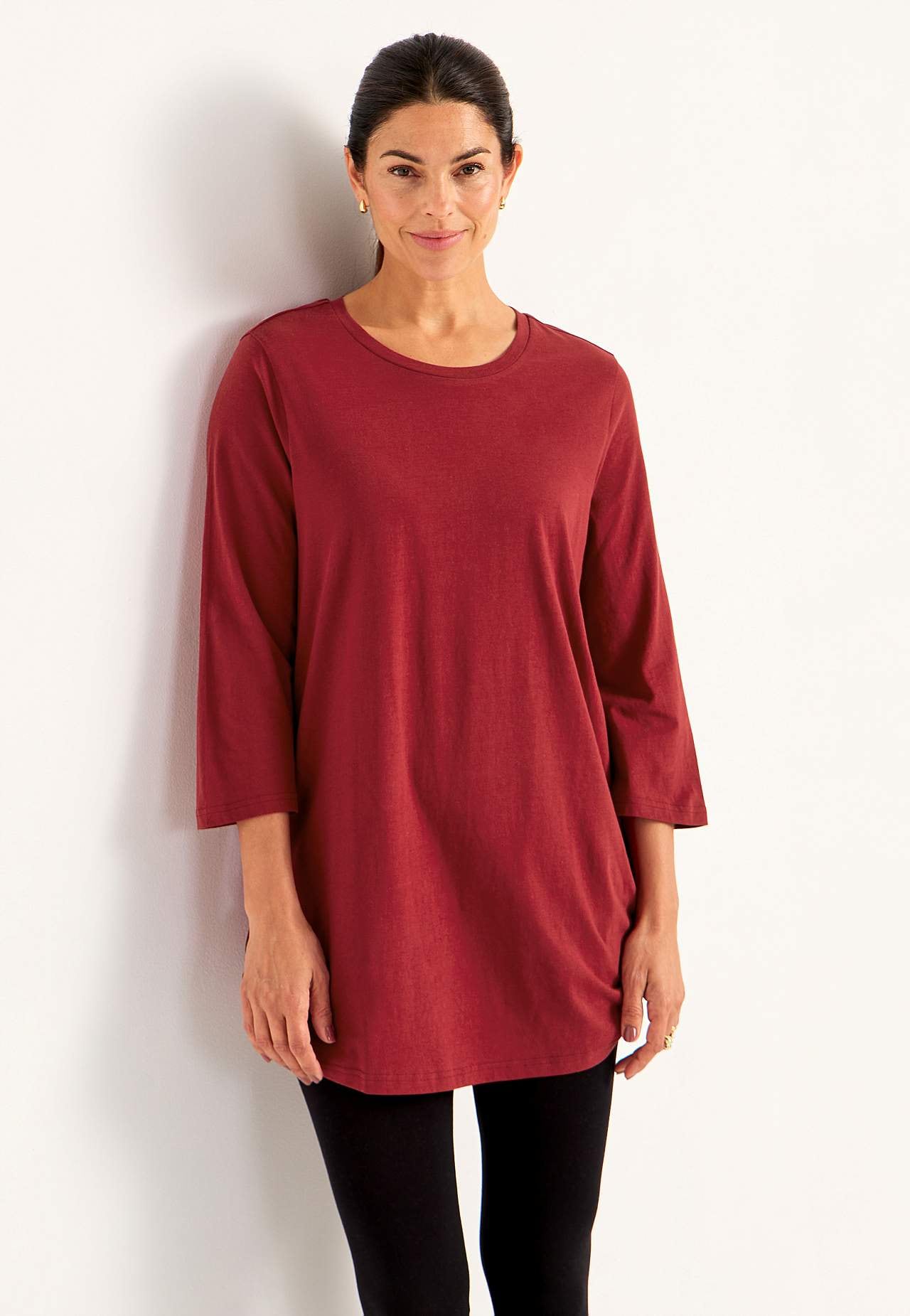 Jersey tuniq with 3/4 sleeve Alexia 2-pack