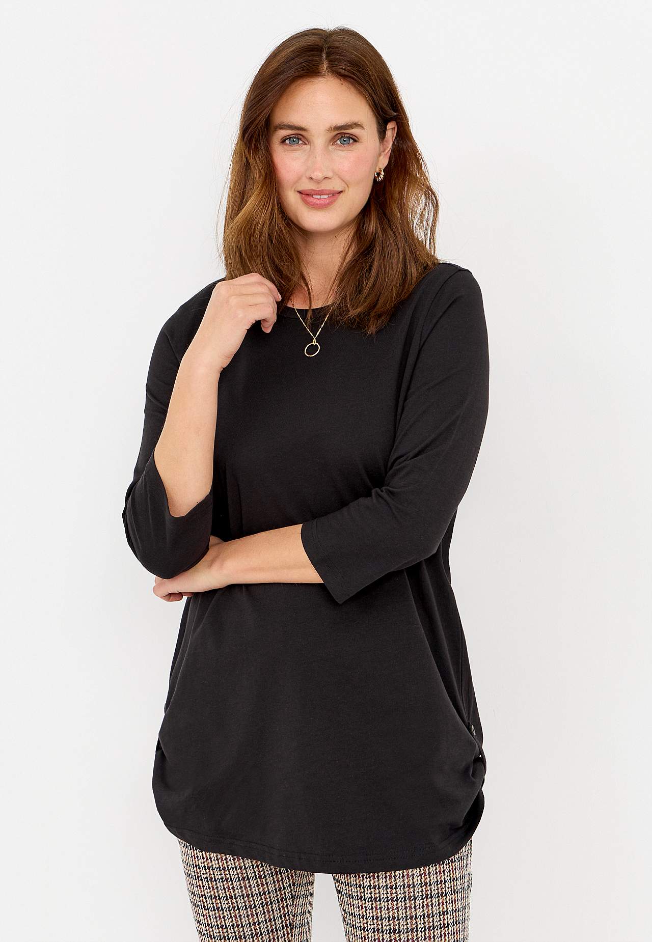 Jersey tuniq with 3/4 sleeve 2-pack