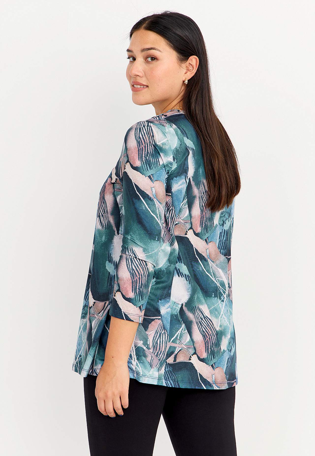 Patterned jersey tuniq