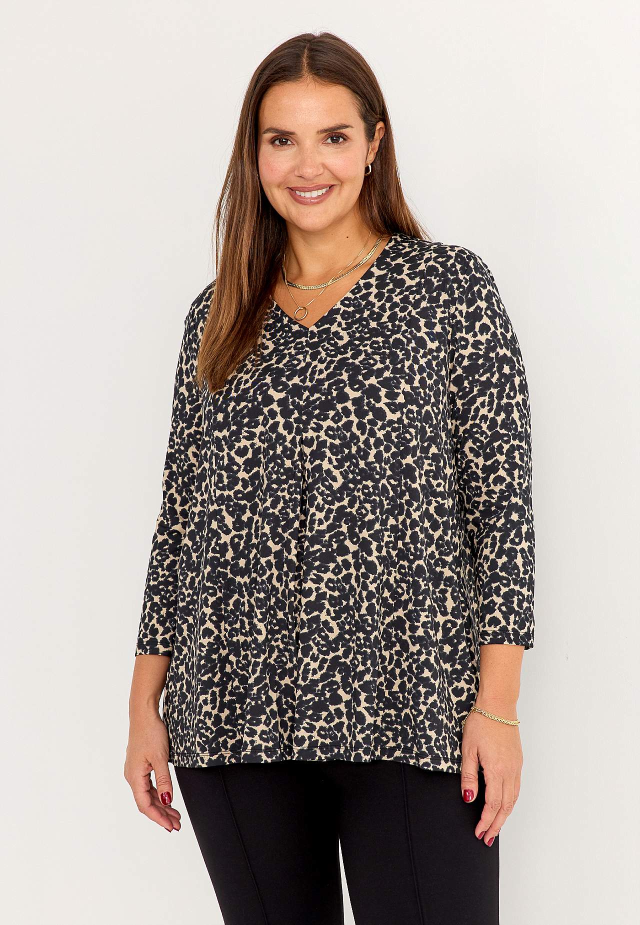 Patterned jersey tuniq