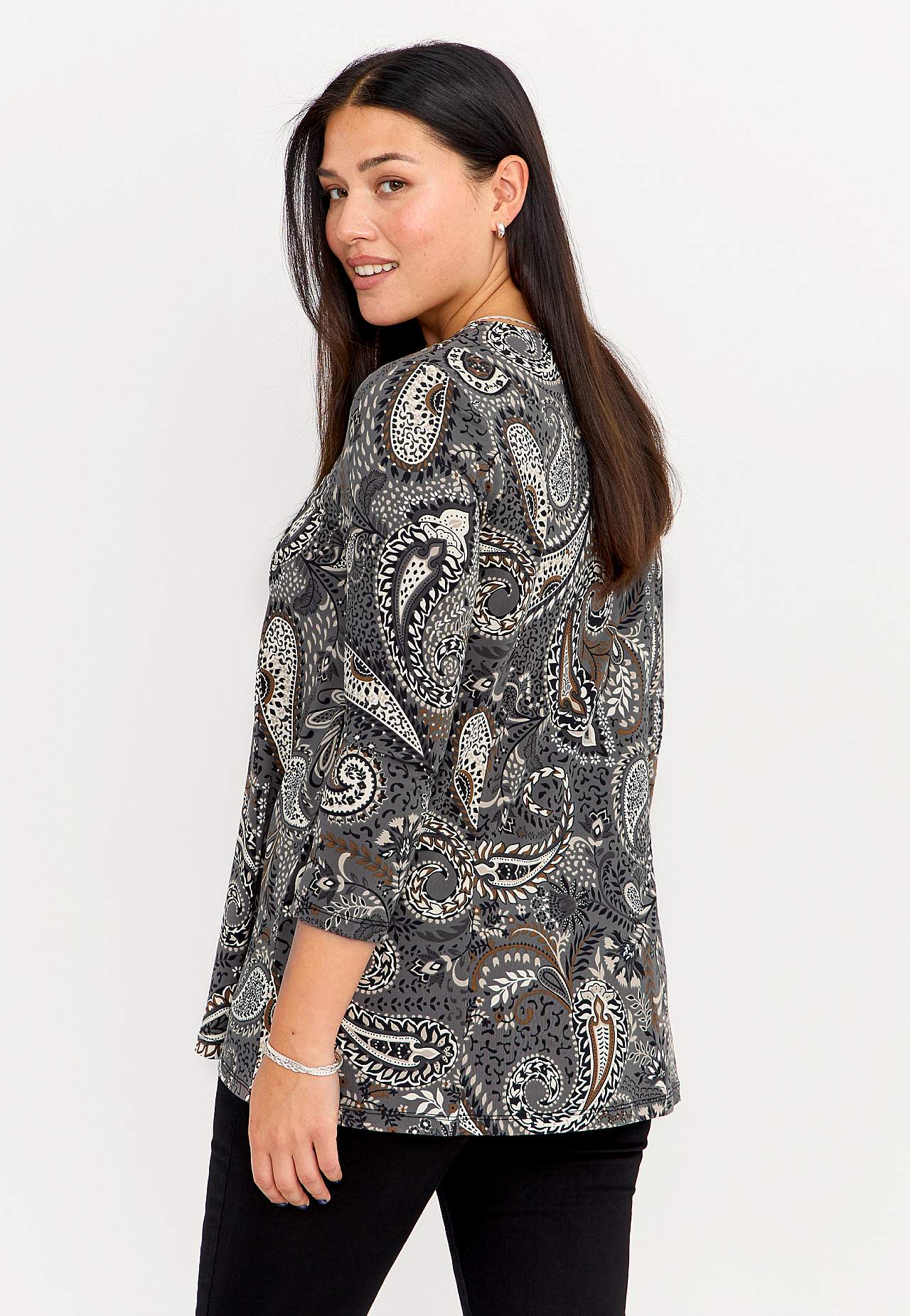 Patterned jersey tuniq