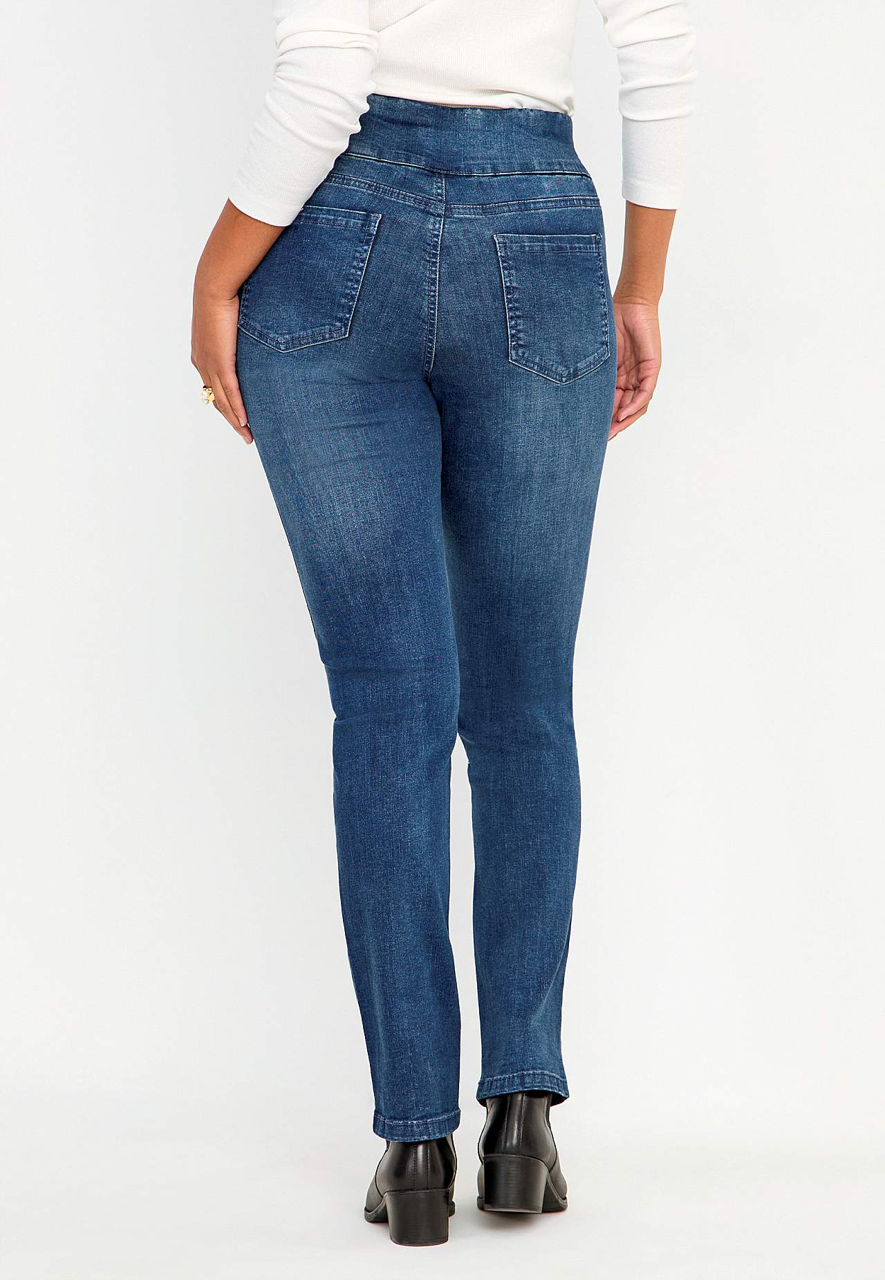 Stretchy jeggings with rhinestone details