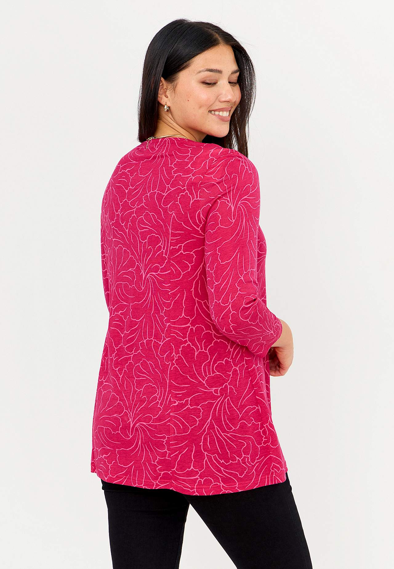 V-neck jersey tuniq Priscilla