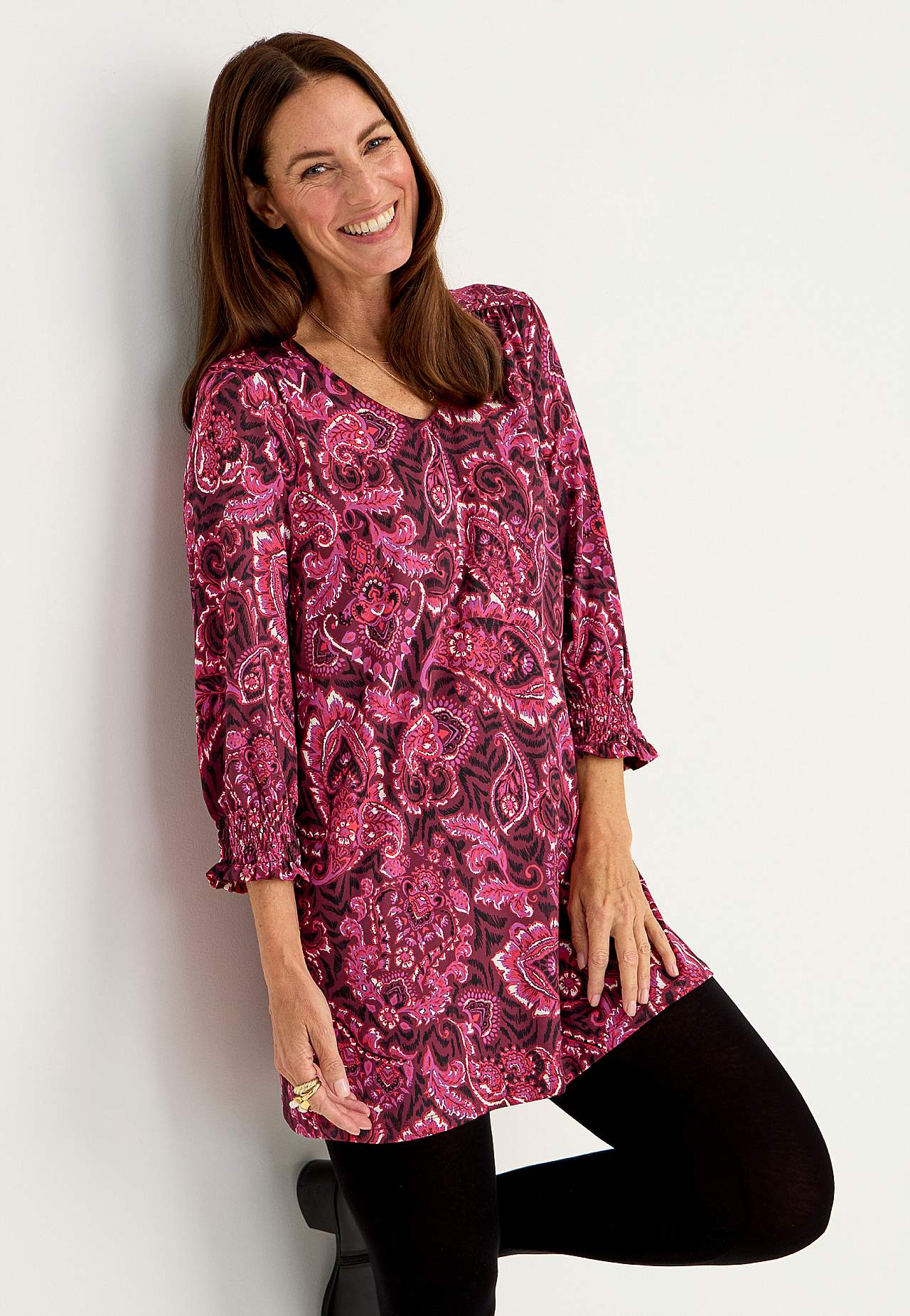 Tunic with a paisley pattern Camilla