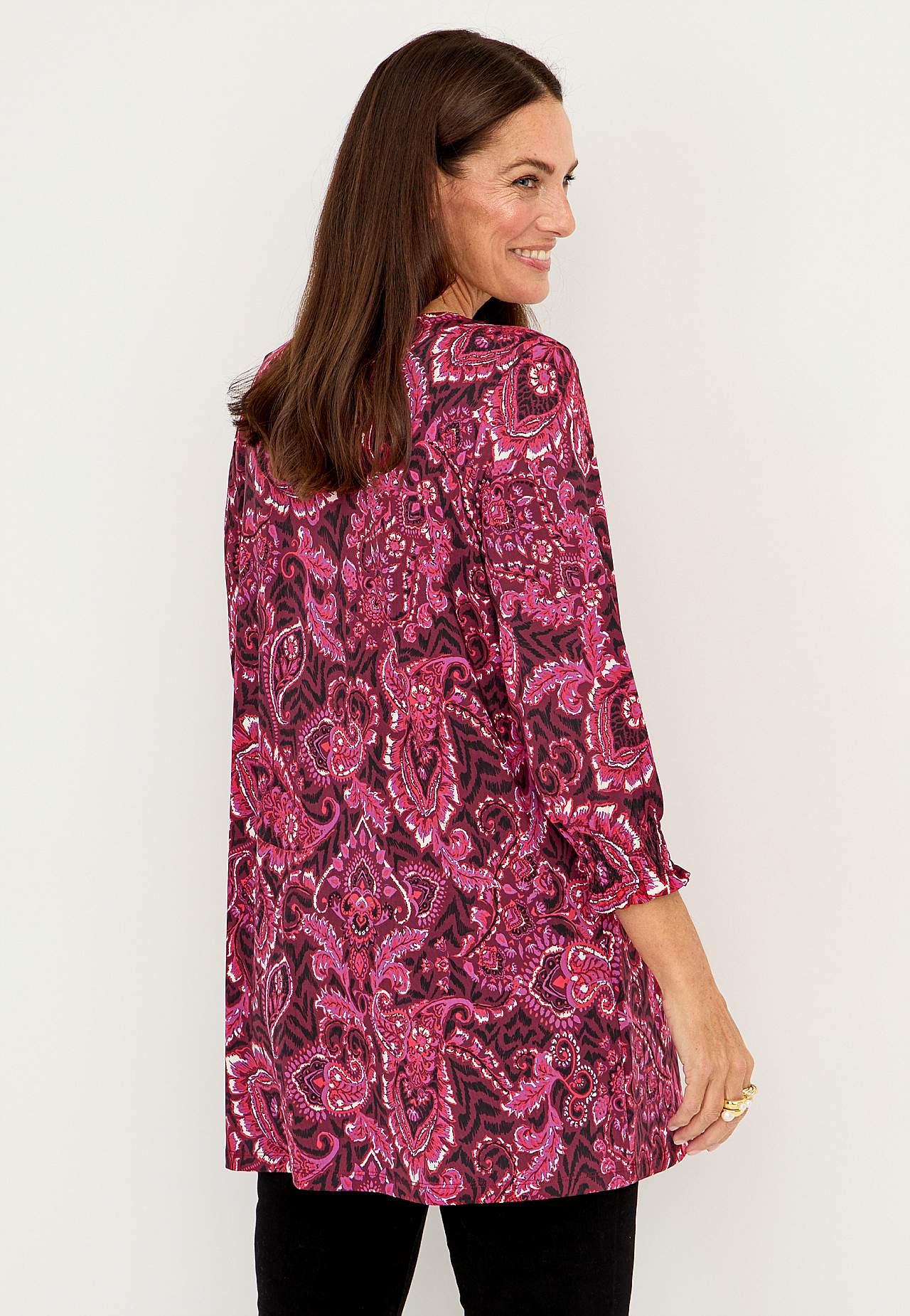 Tunic with a paisley pattern Camilla