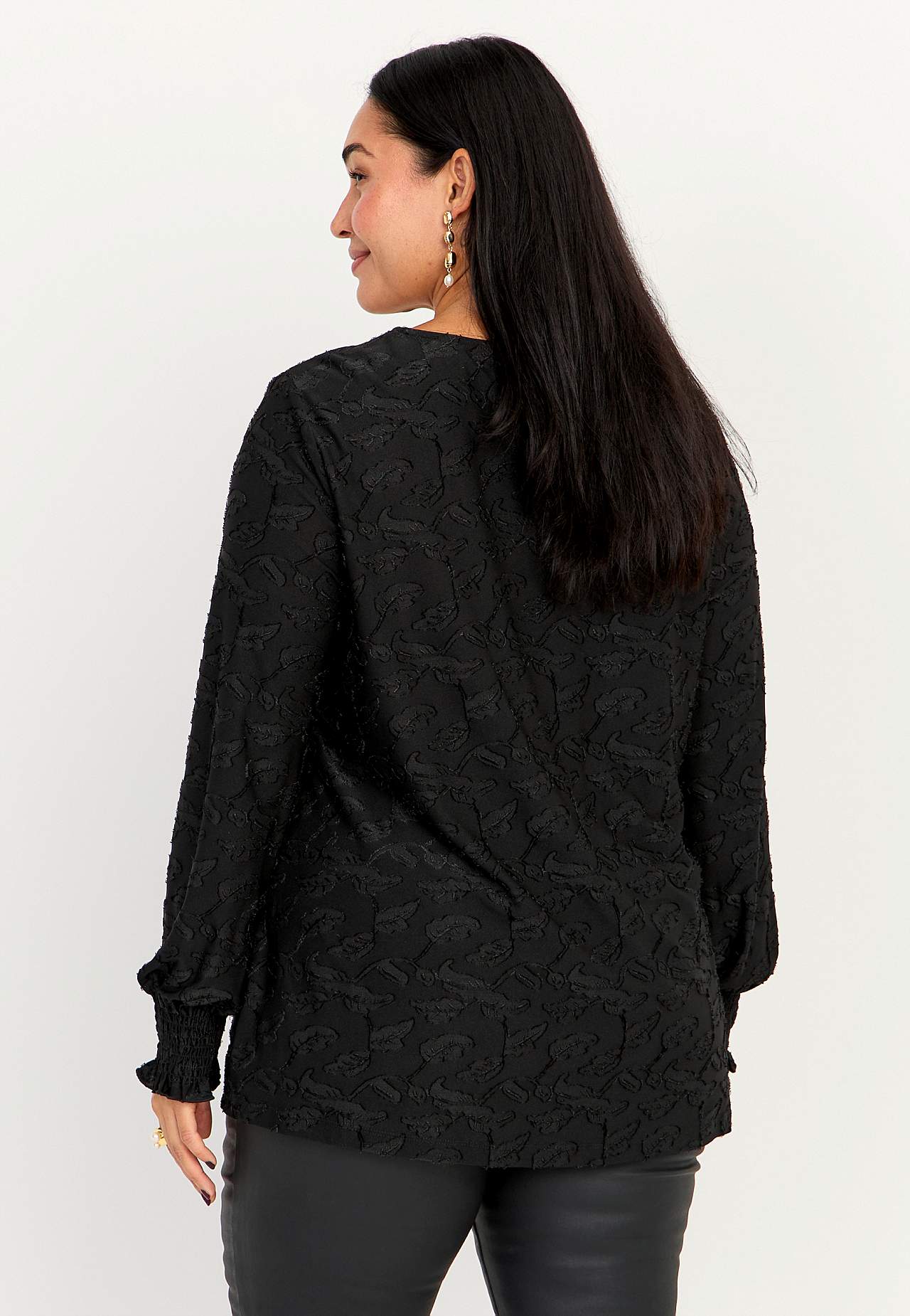 Jacquard patterned jersey tuniq