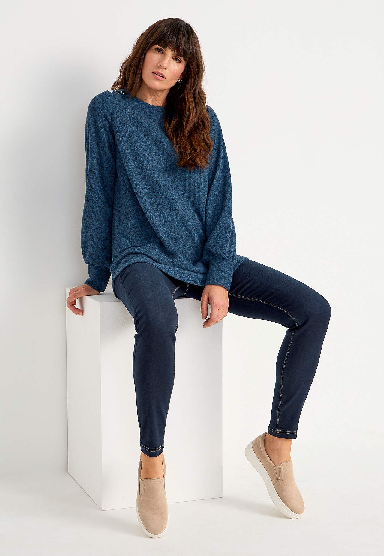 Knitted, soft jumper Beata