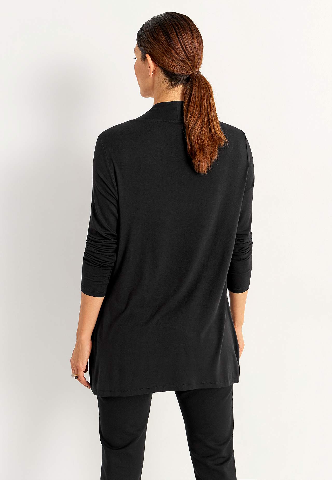 Long-sleeved 2-in-1 top with sequins