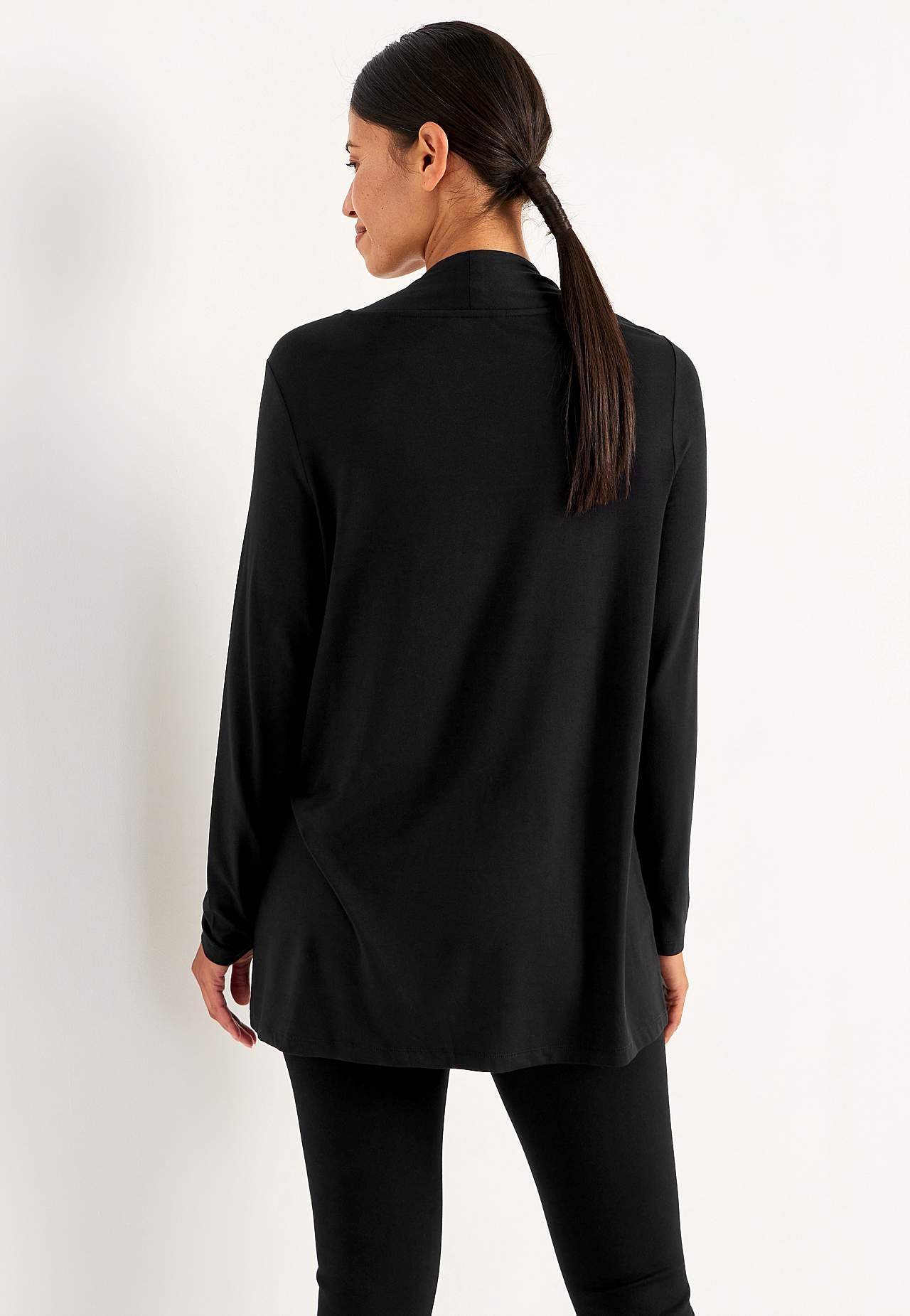 Long-sleeved 2-in-1 top with sequins