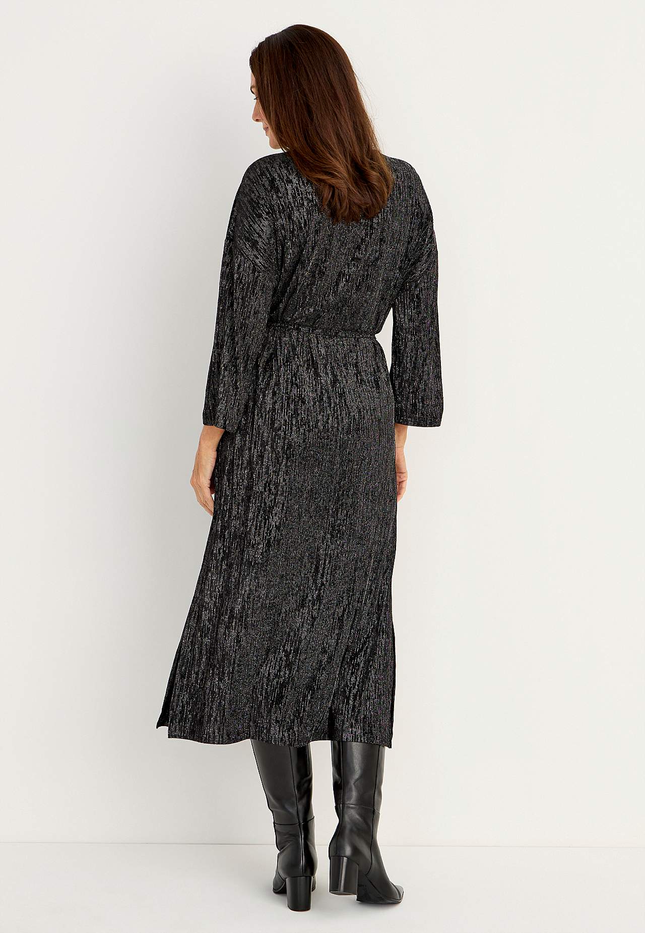 Glittery jersey dress
