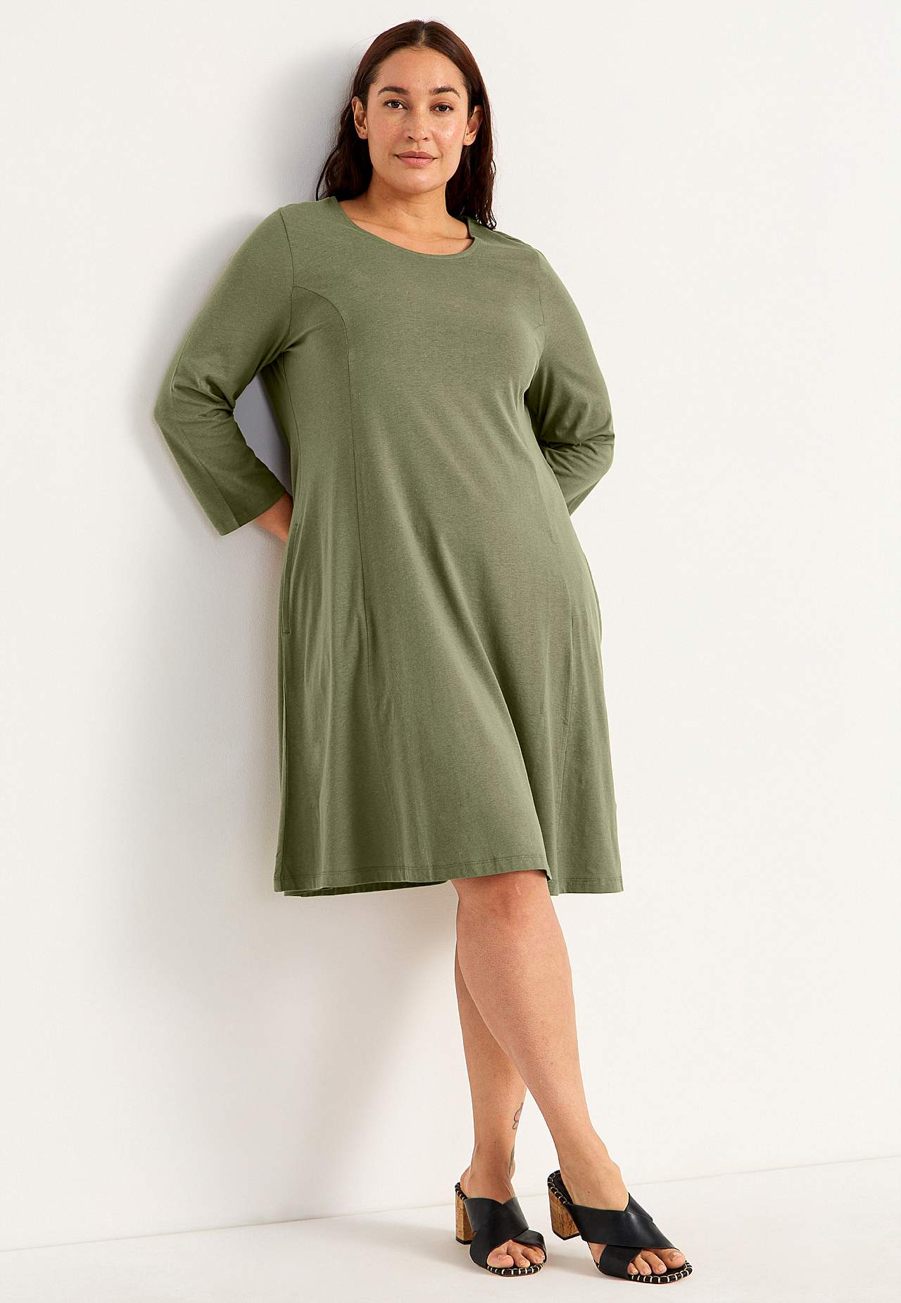 Jersey dress with pockets Amelie