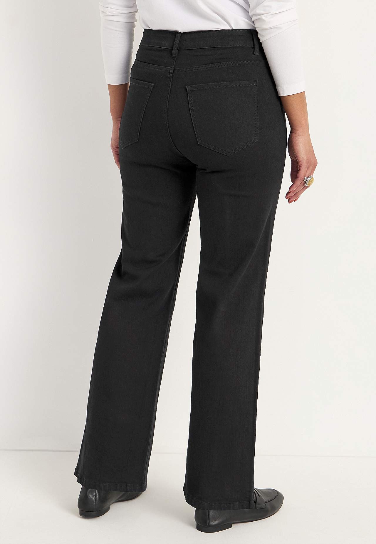 Stretch jeans with high waist