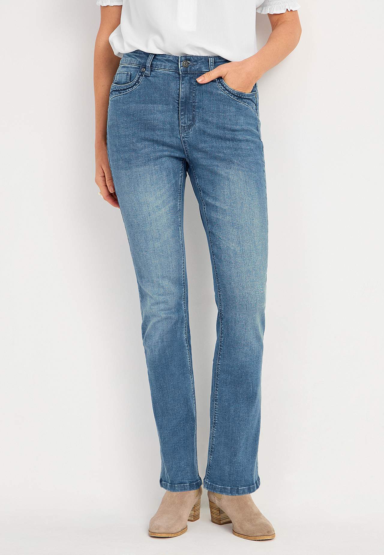 Stretch jeans with bootcut Anja