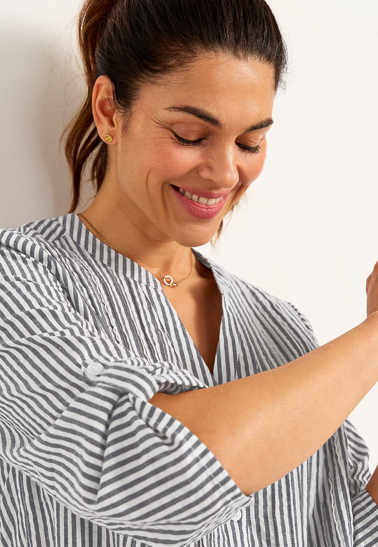 Tunic in seersucker