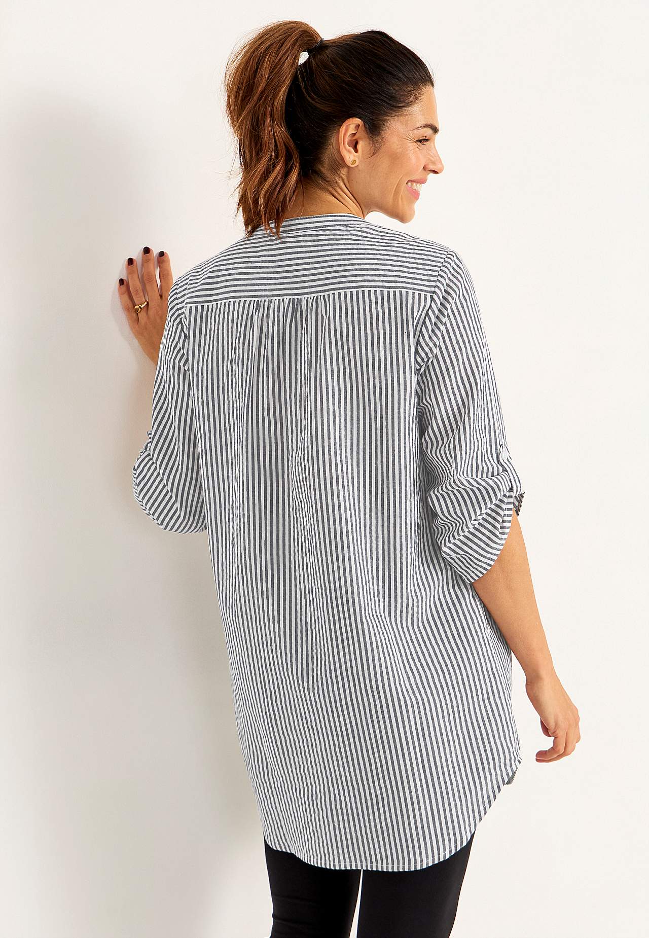 Tunic in seersucker