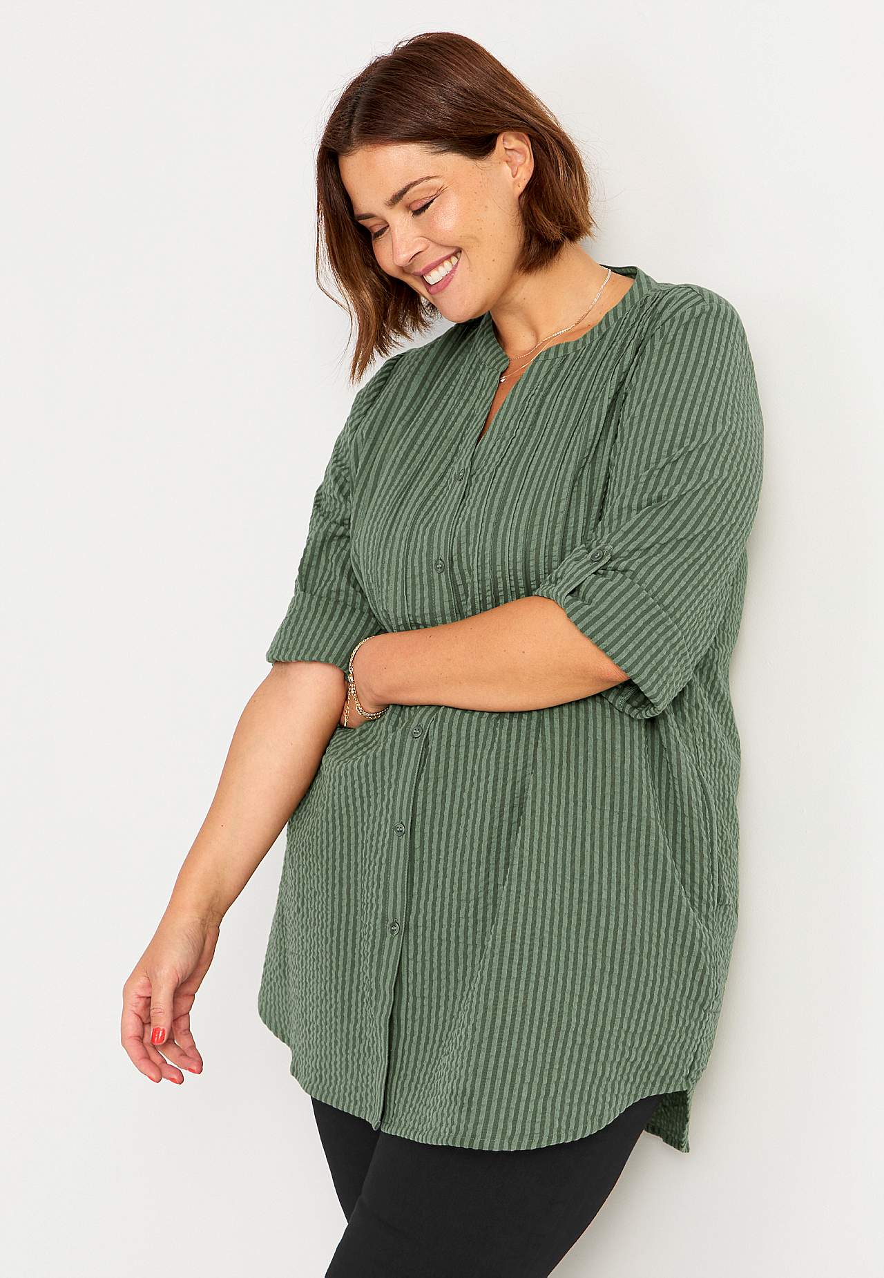 Tunic in seersucker