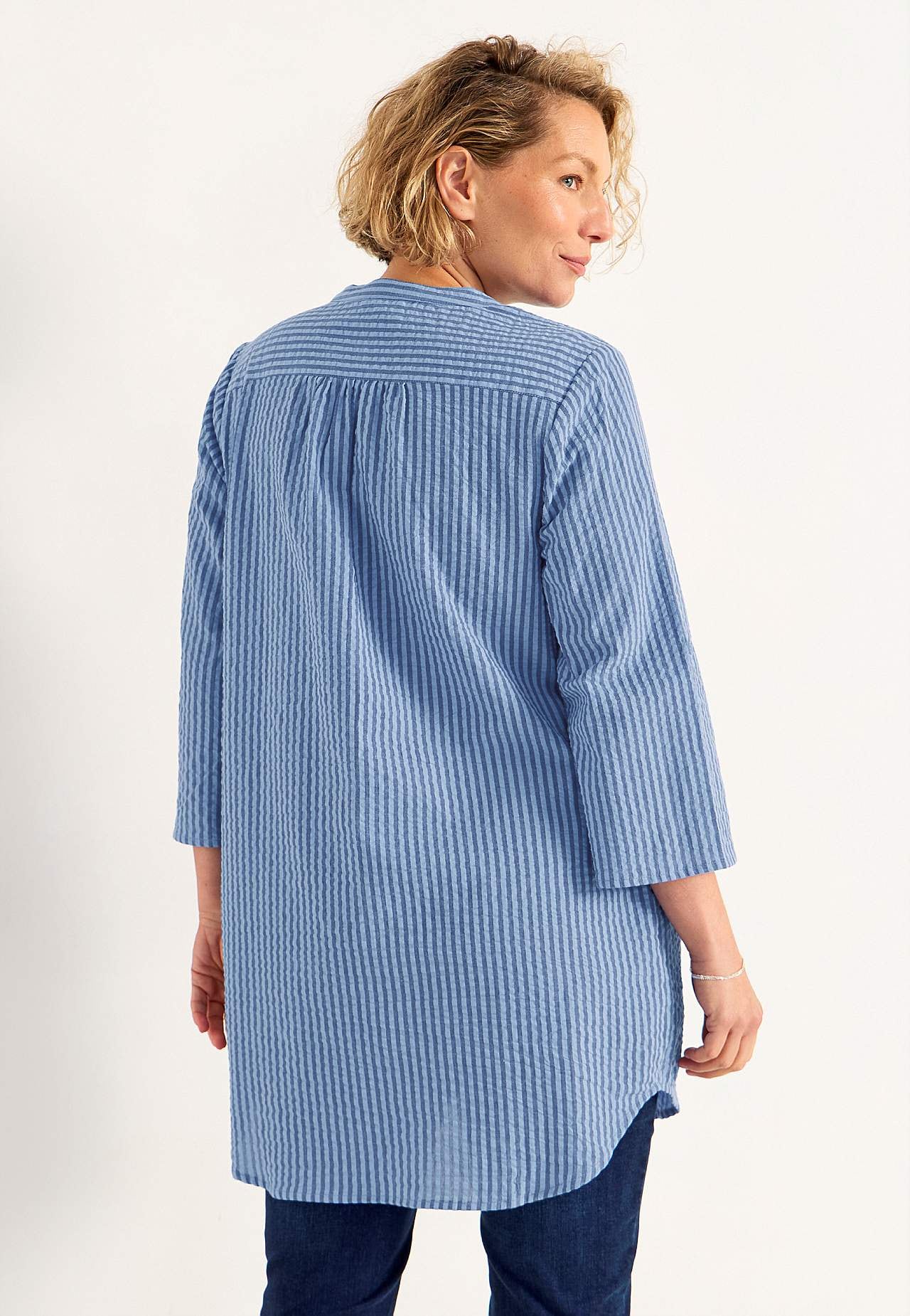Tunic in seersucker