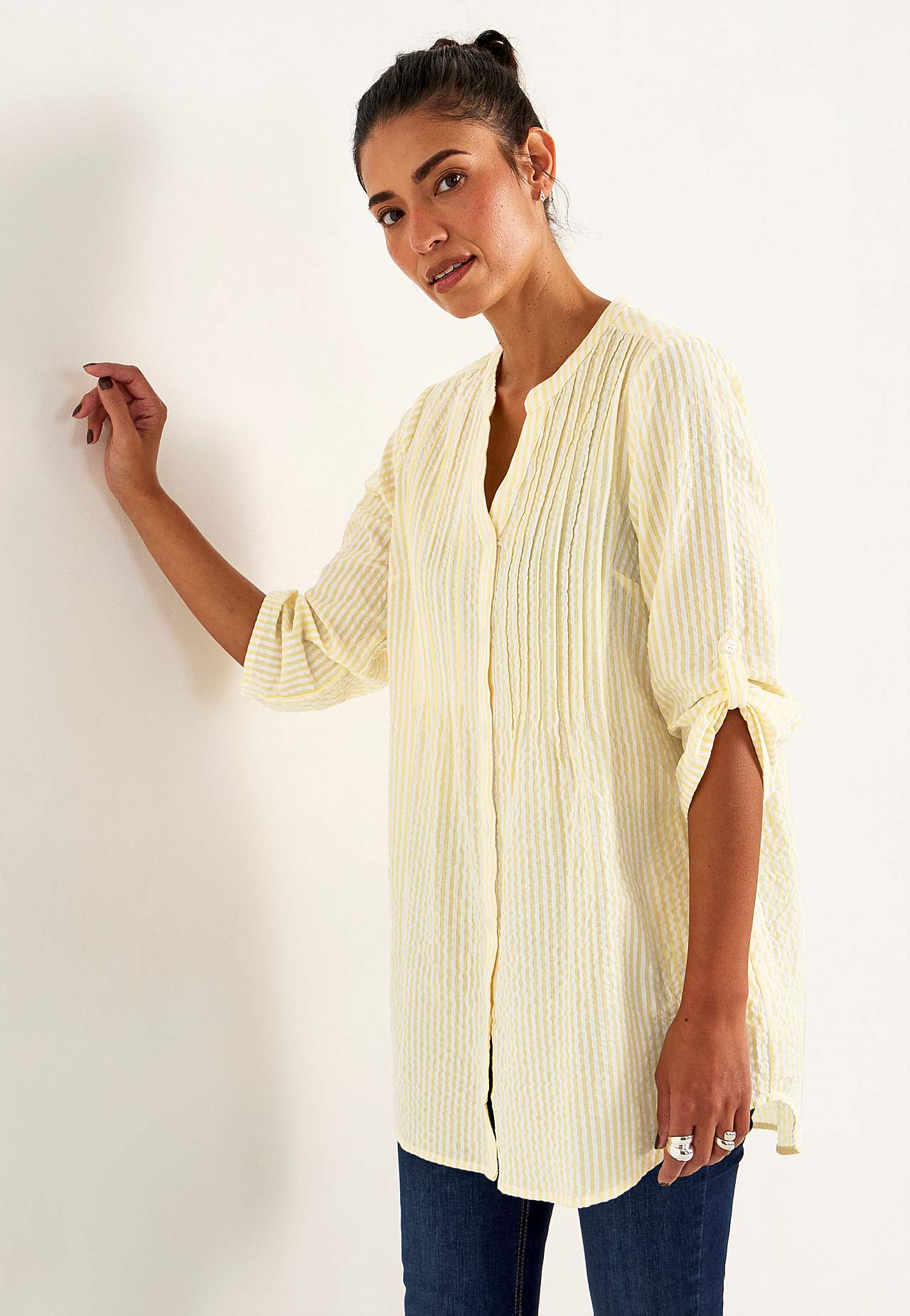 Tunic in seersucker