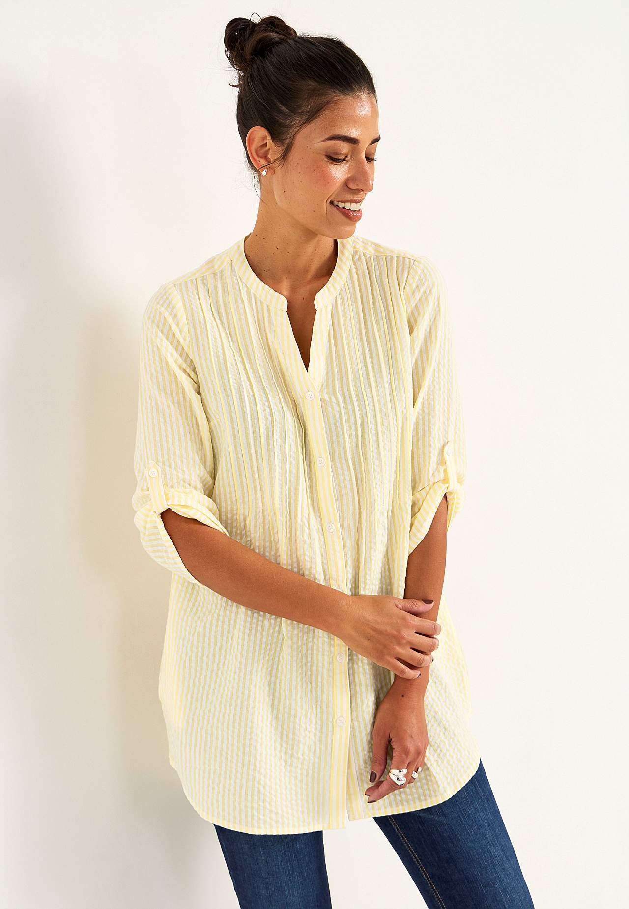 Tunic in seersucker