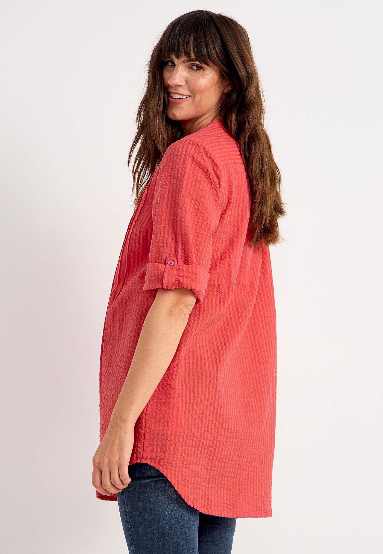 Tunic in seersucker