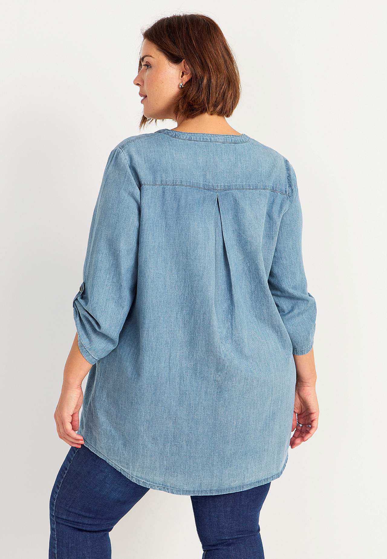 Denim tunic with pockets