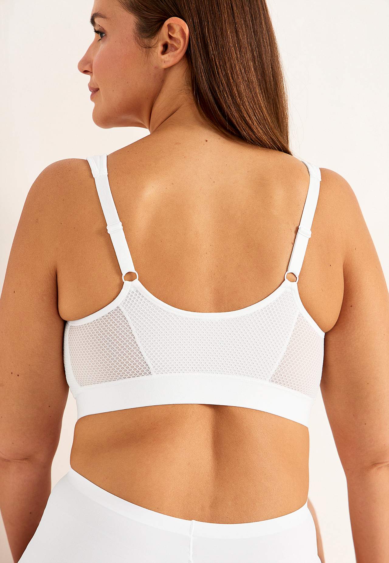 Front-closing sports bra with support Doris