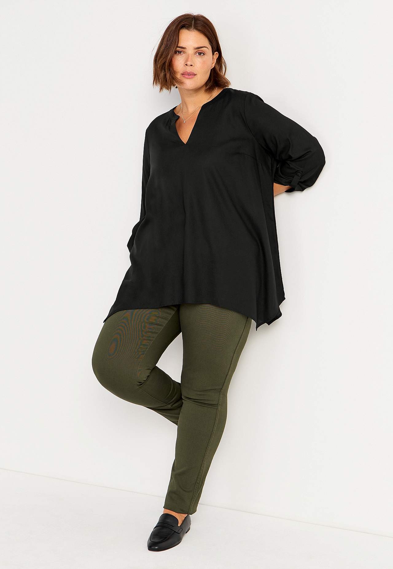 Tunic with V-neck