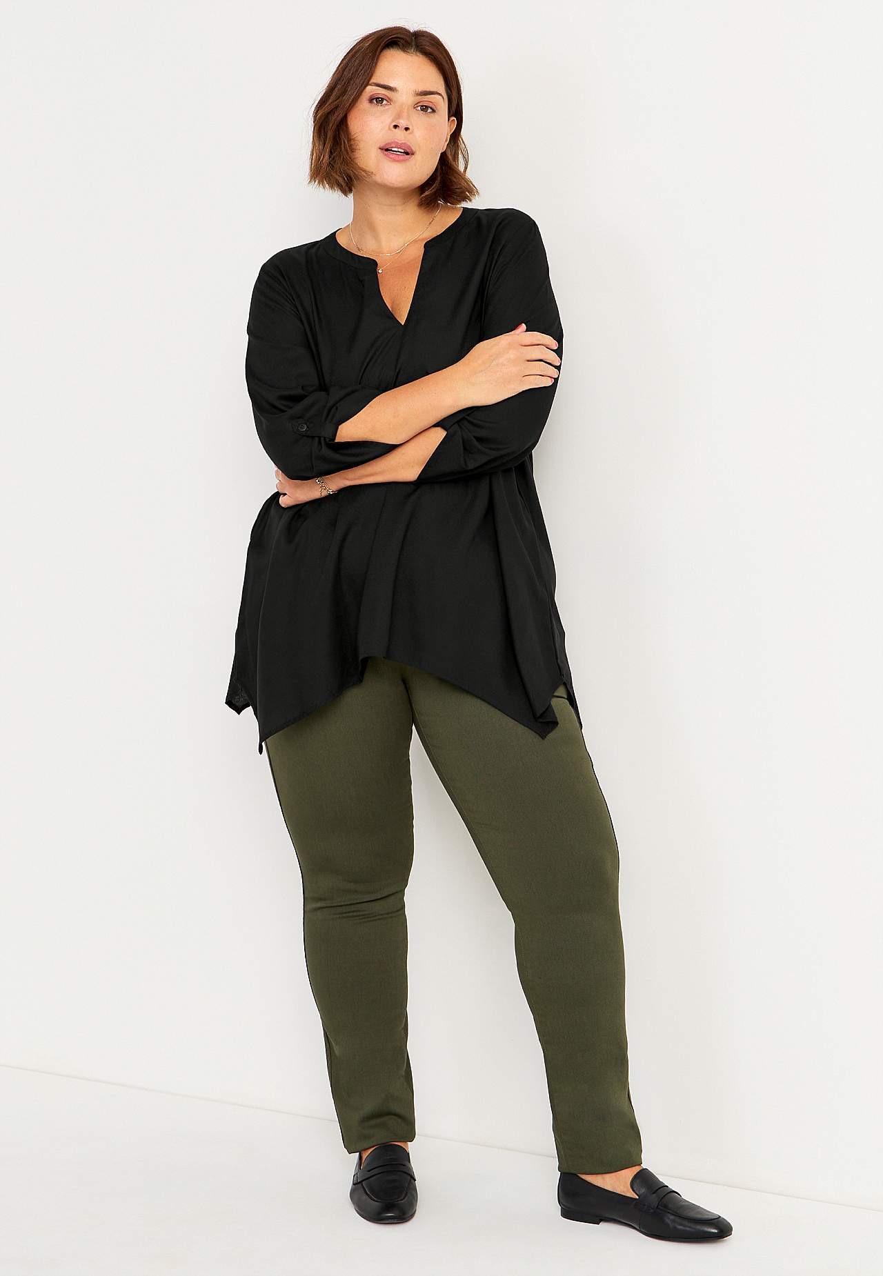Tunic with V-neck