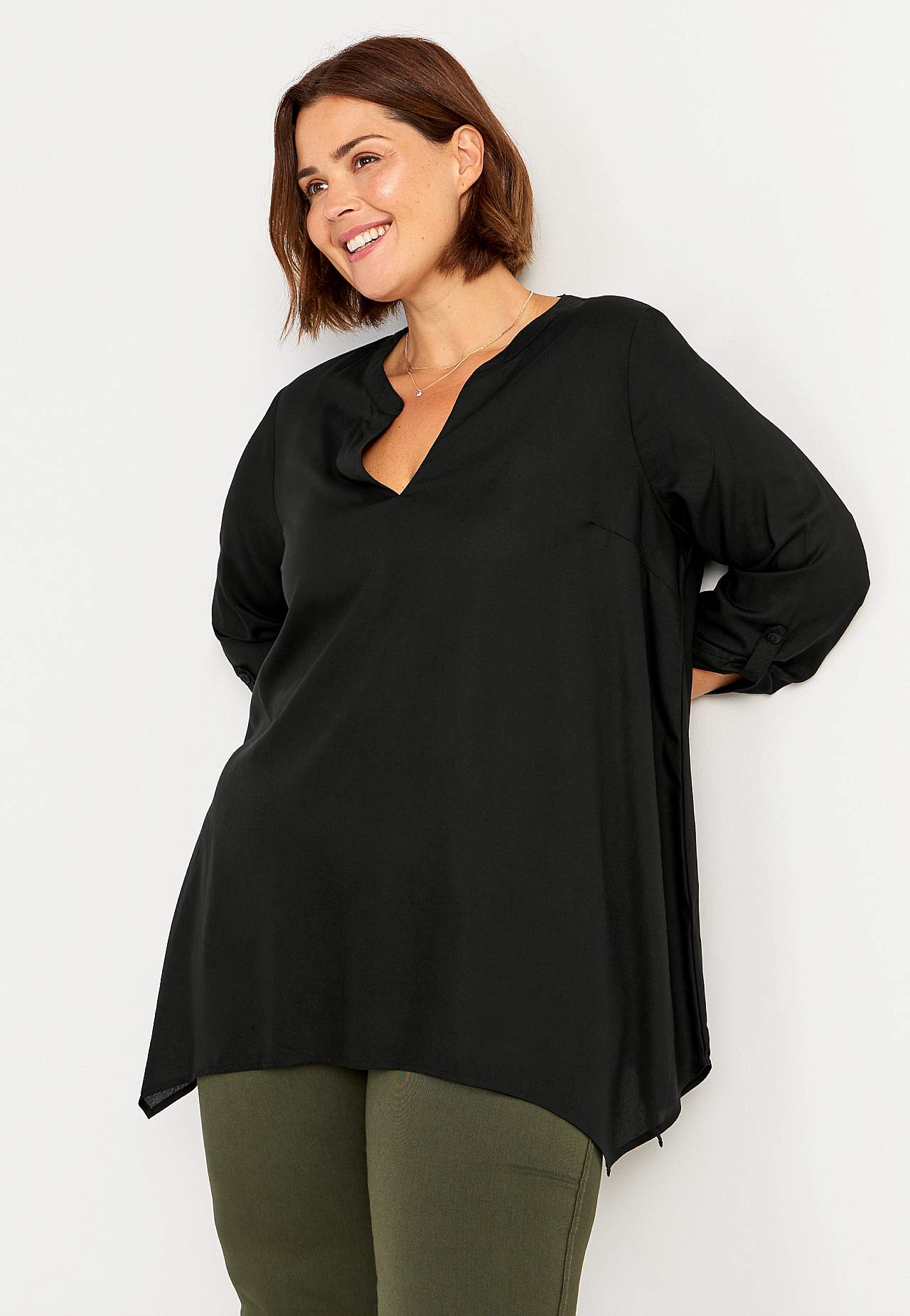 Tunic with V-neck