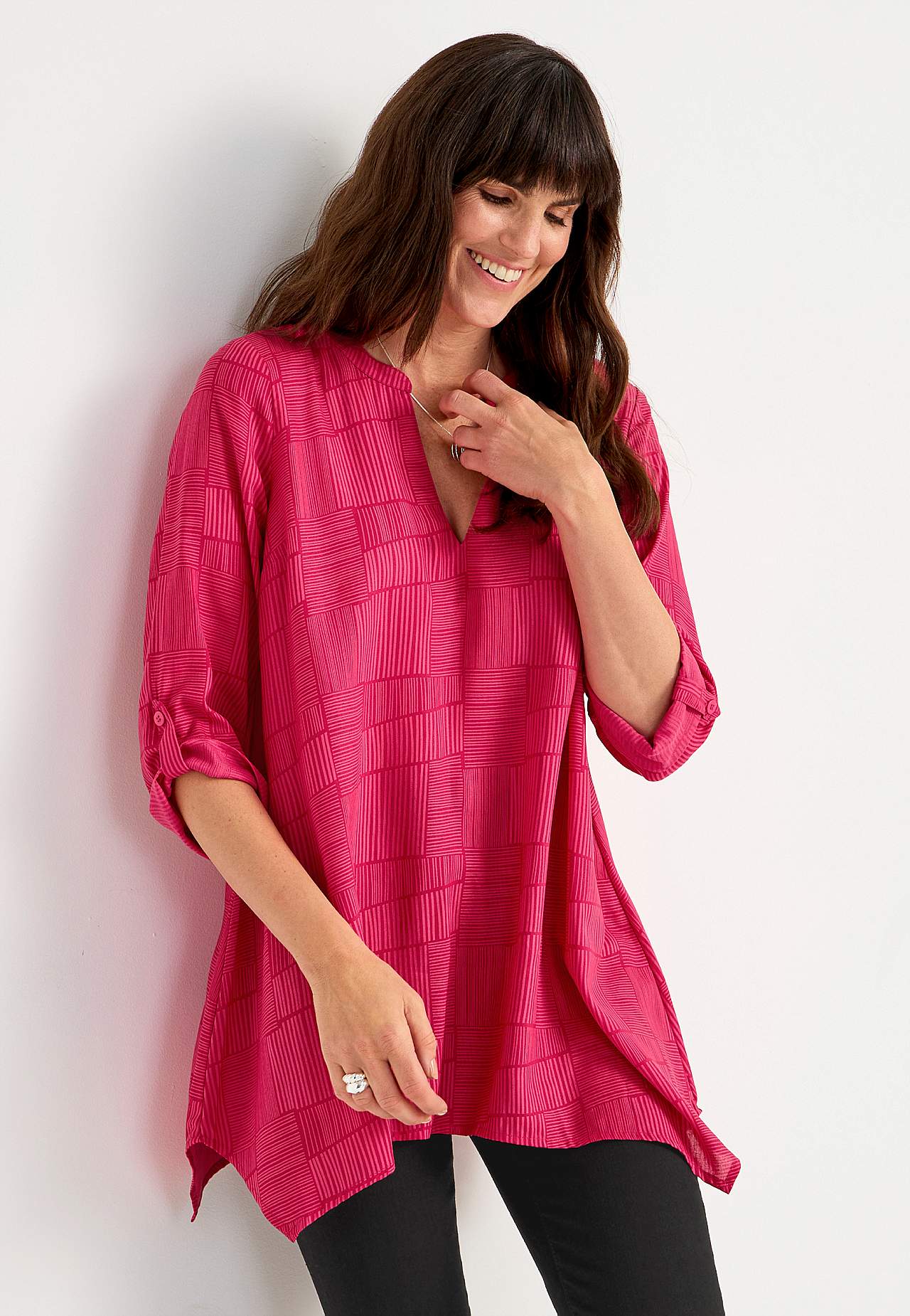 Tunic with V-neck